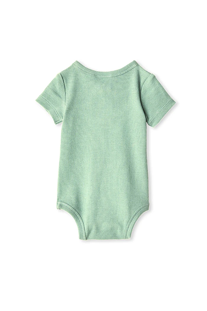 Milky Baby Green Rib Bubbysuit - Image 2