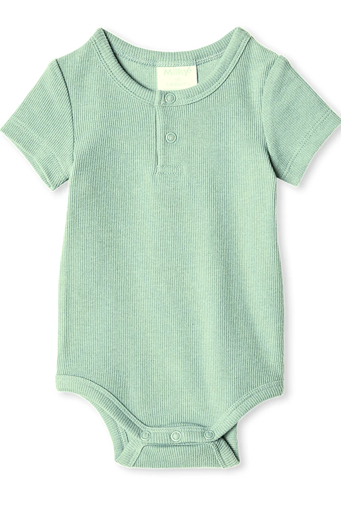 Milky Baby Green Rib Bubbysuit - Image 3