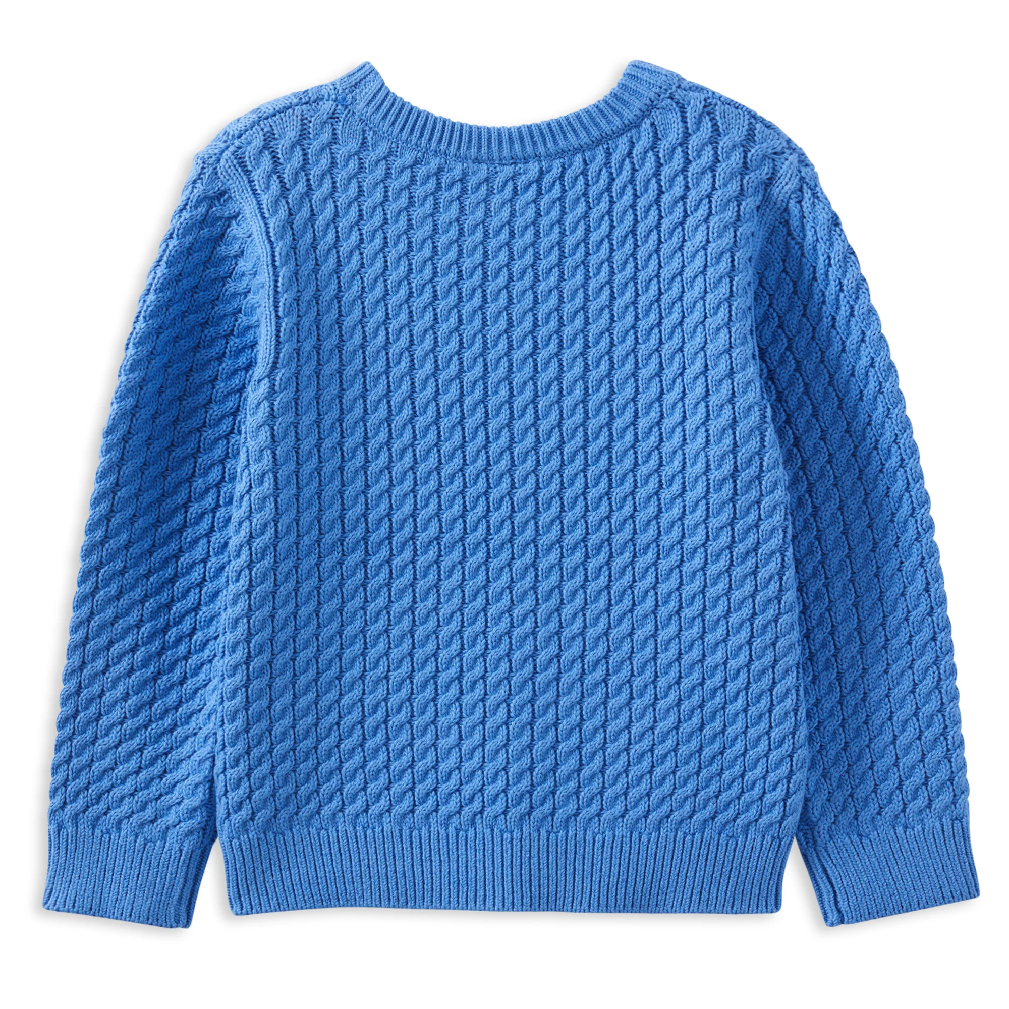 Milky Blue Cable Knit Jumper - Image 2
