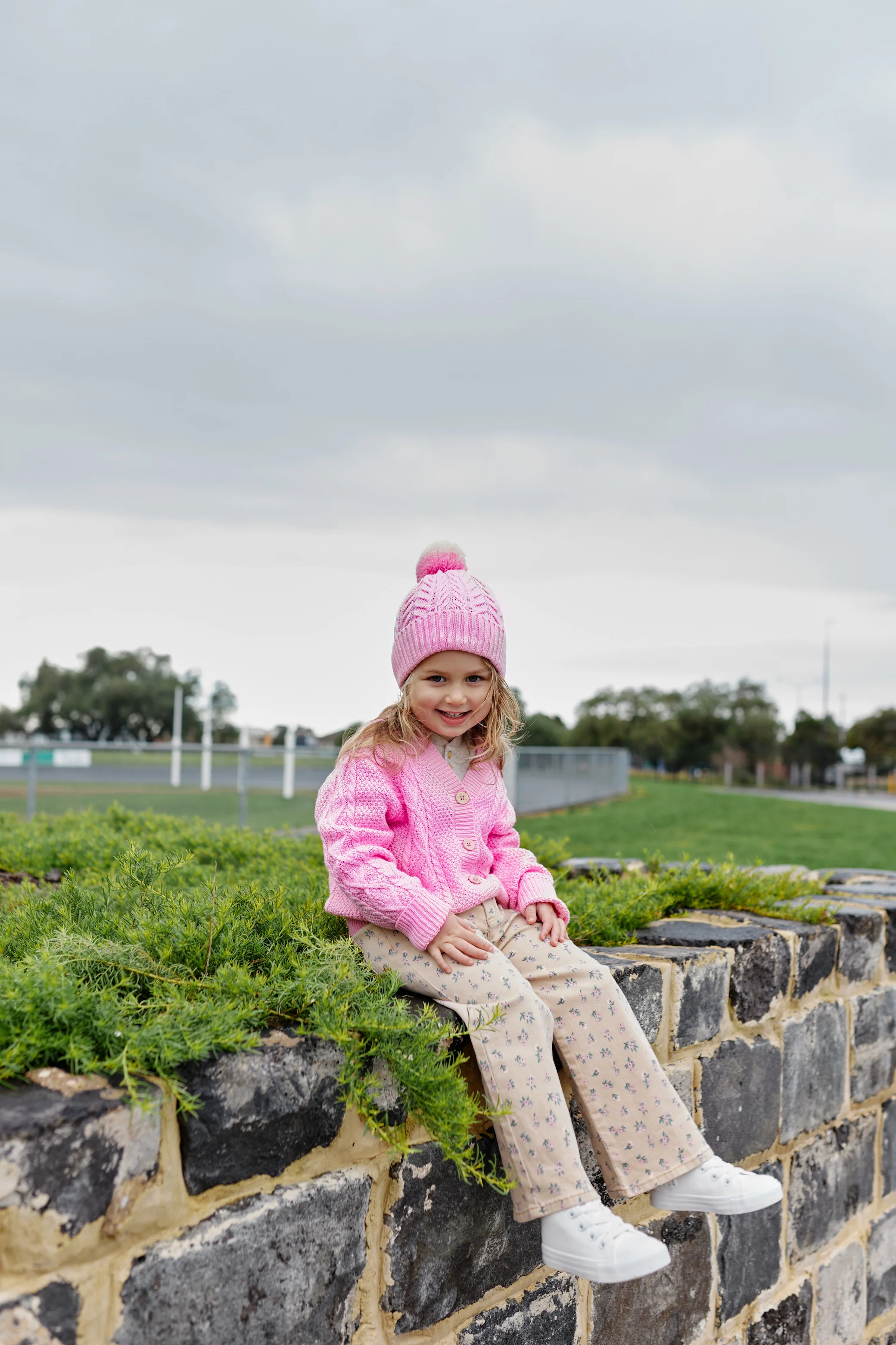 Milky Cable Knit Cardigan - Pink - Image 2