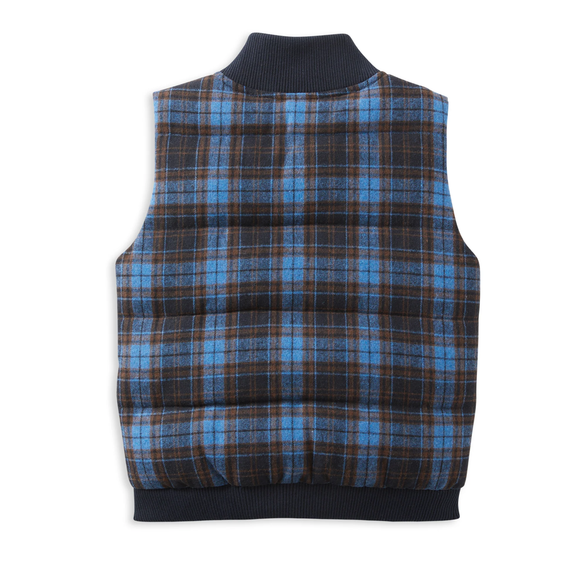 Milky Check Puffer Vest - Image 2