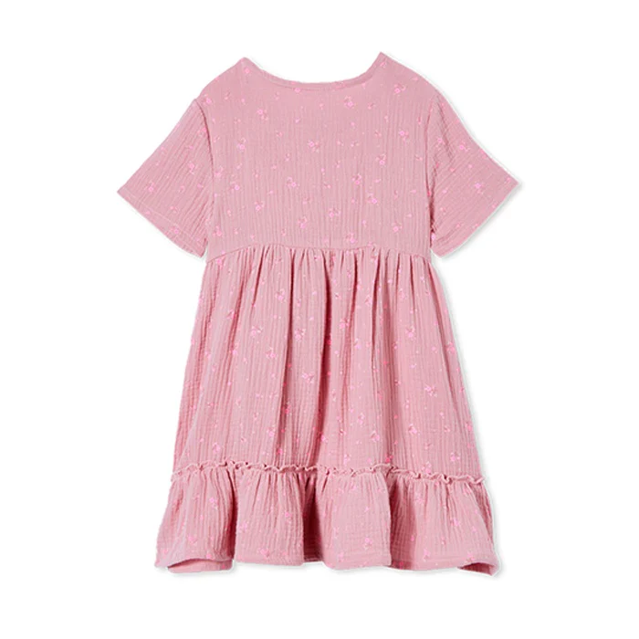 Milky Cotton Floral Dress