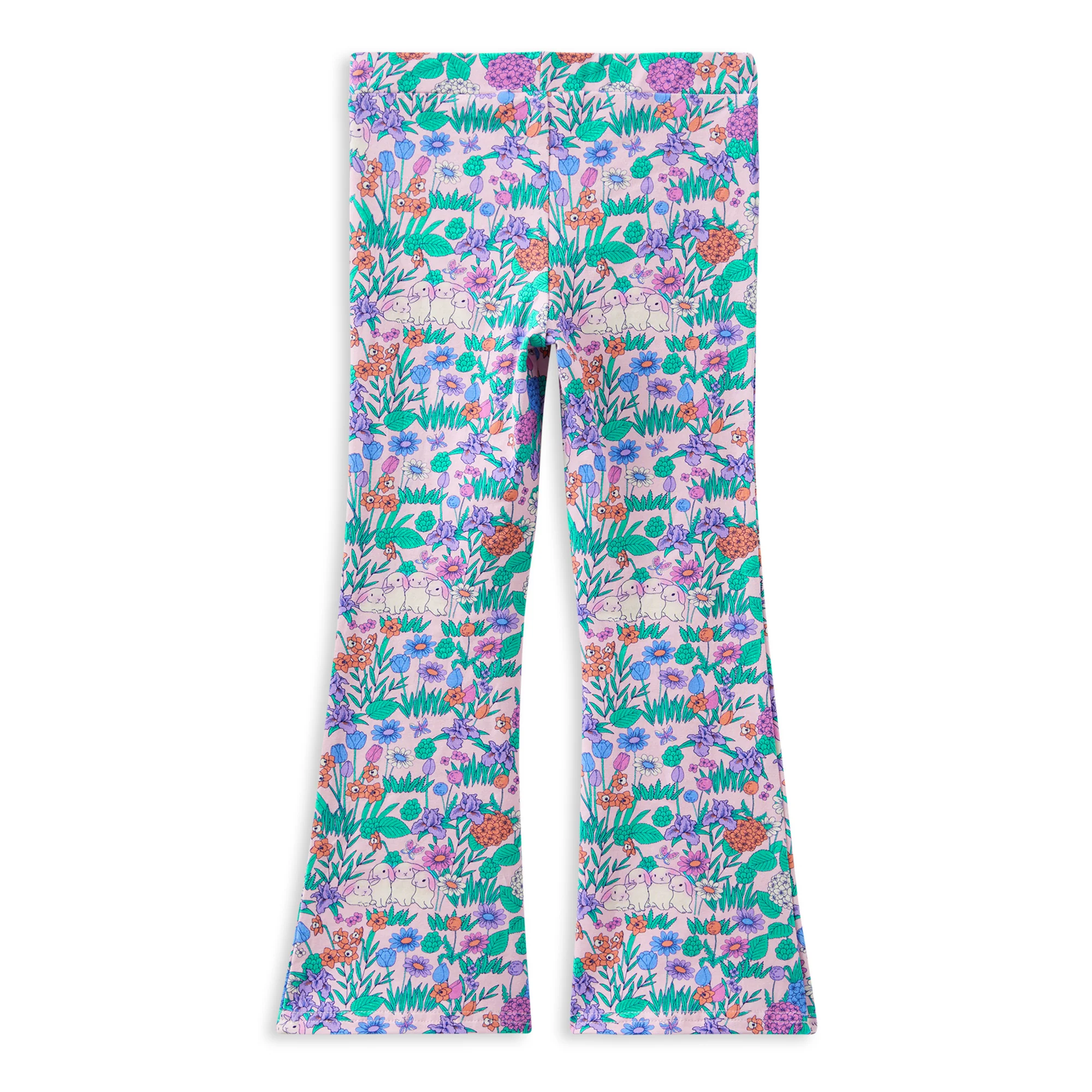 Daffodil Easter Flared Leggings - Image 3