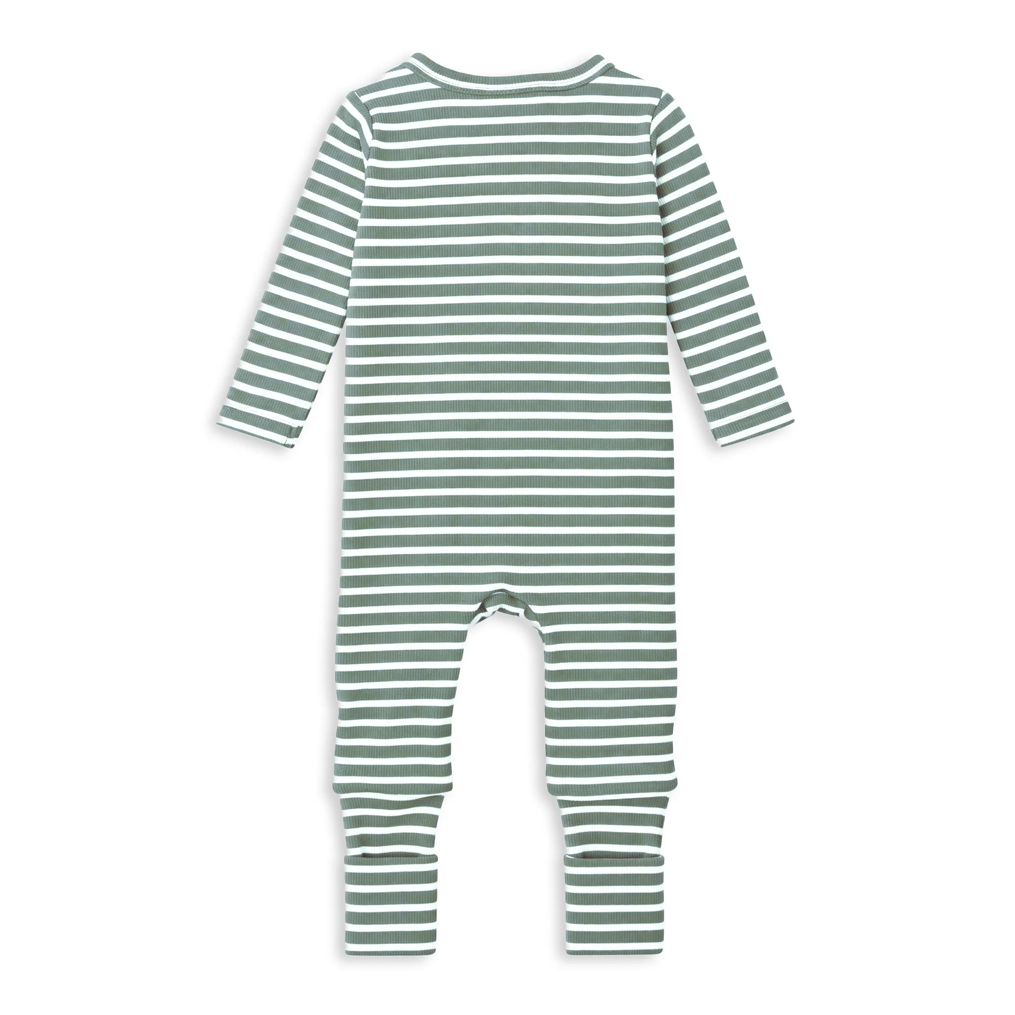 Fern Stripe Zip Romper - Image 2