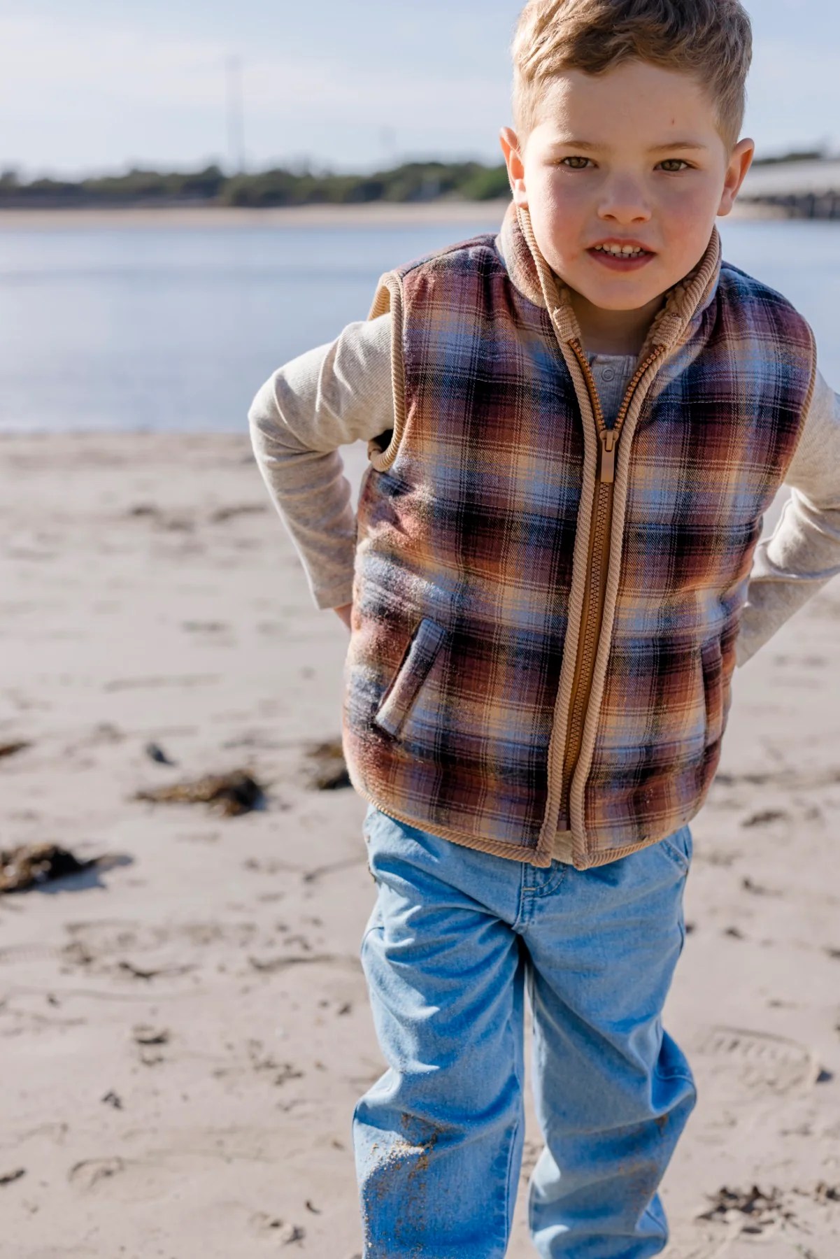 Fitzroy Check Vest - Image 2