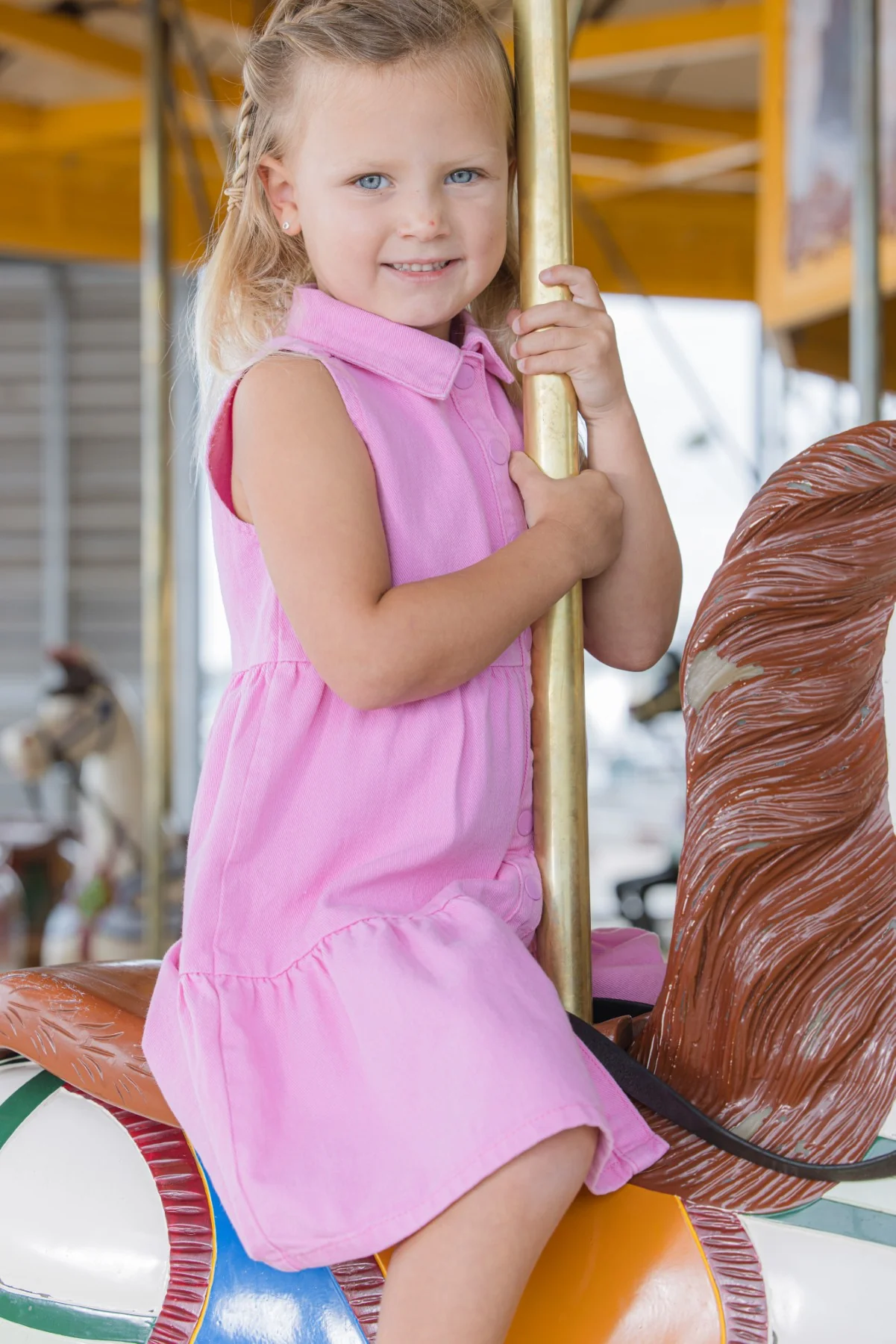 Pink Twill Dress - Image 3