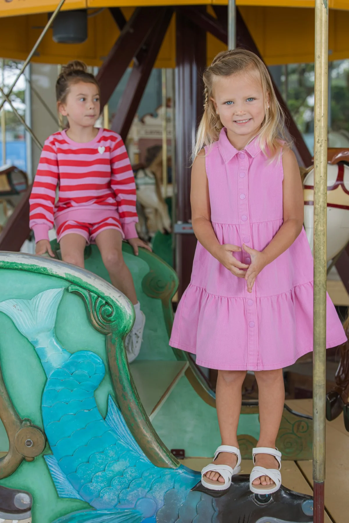 Pink Twill Dress - Image 6