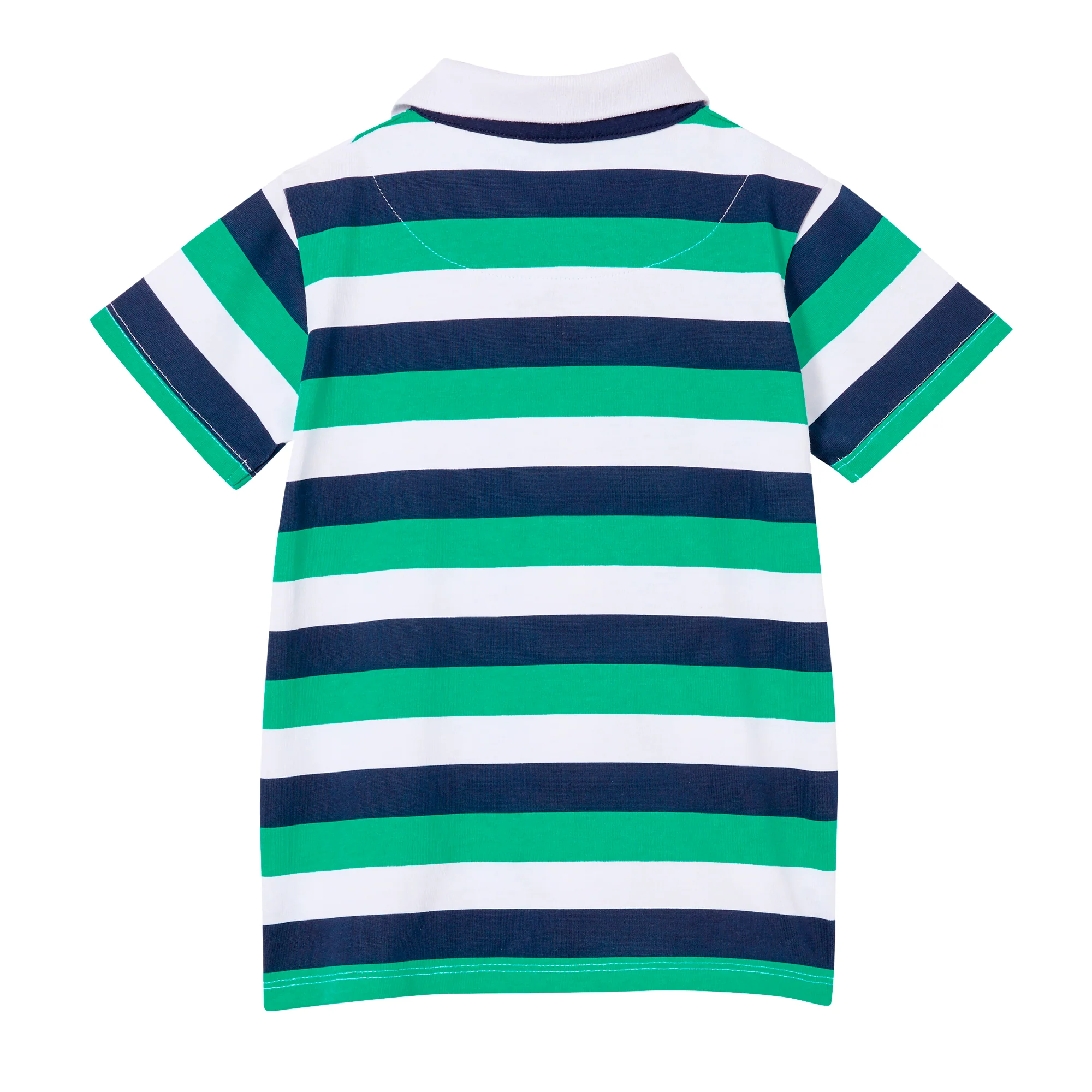 Milky Green Stripe Cotton Summer Rugby - Multi - Image 2