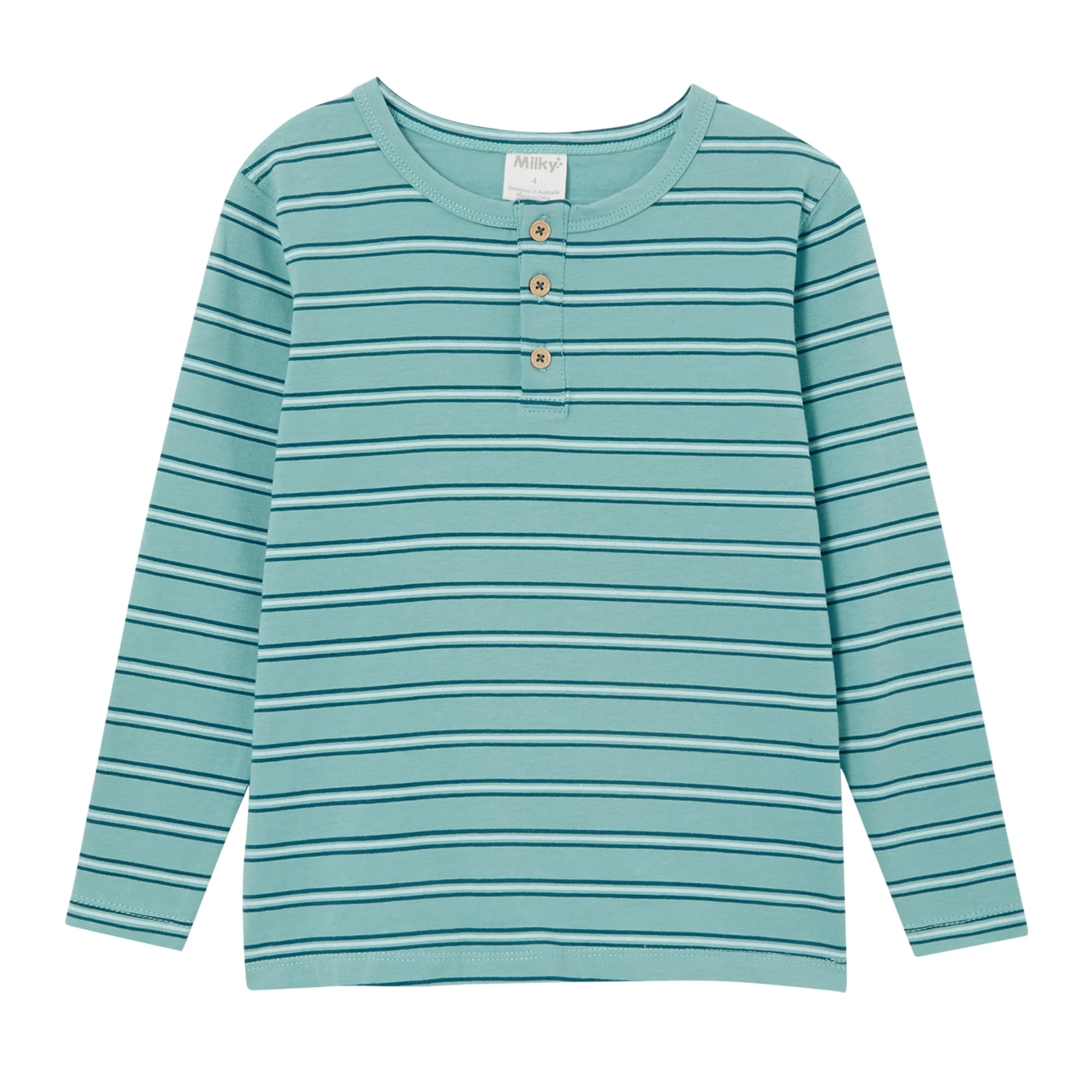 Green Stripe - Henley