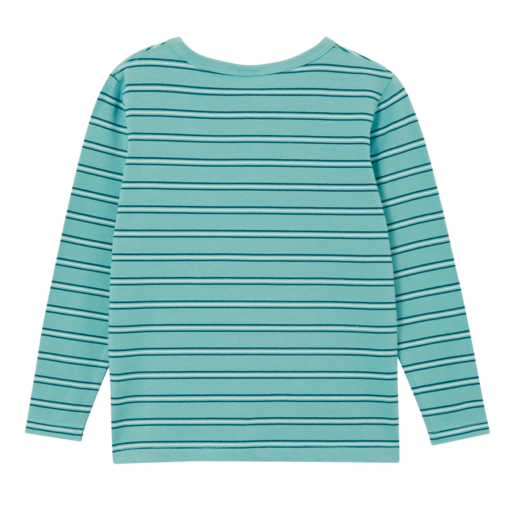 Green Stripe - Henley - Image 2