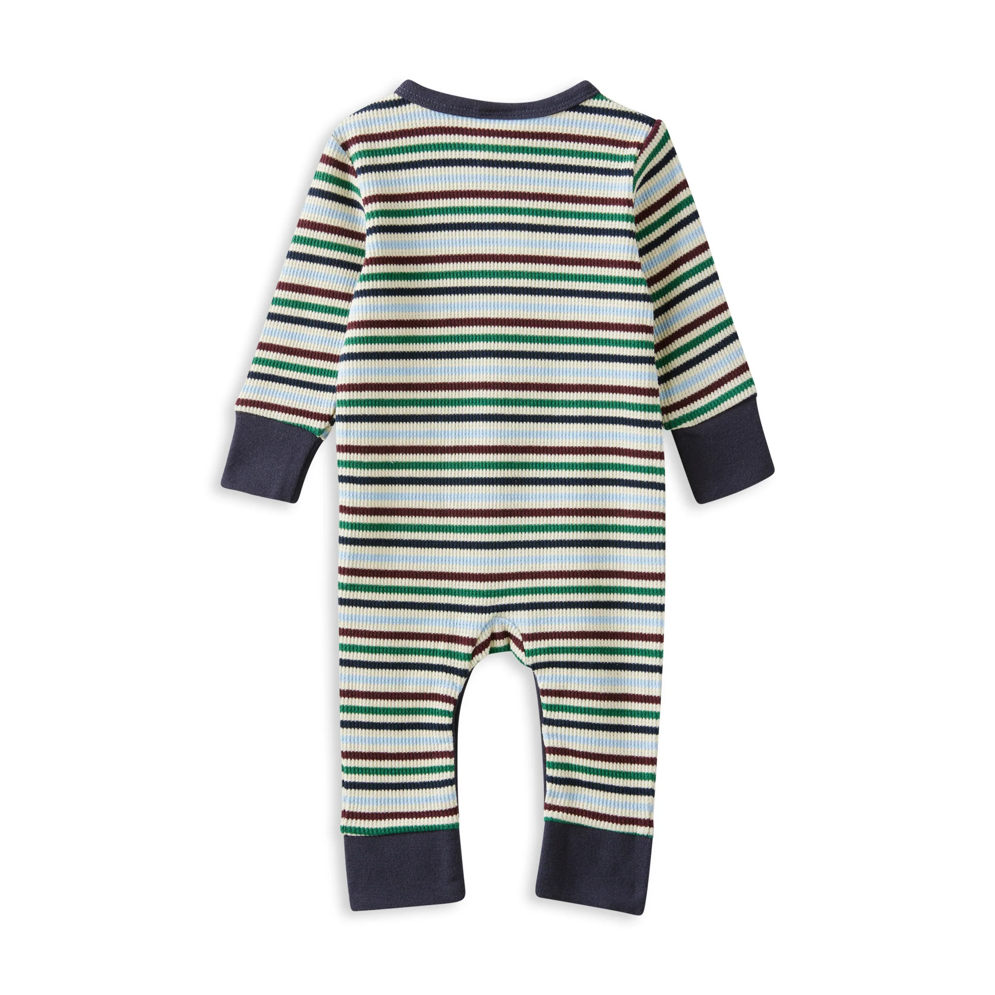 Heritage Waffle Henley Romper - Image 2