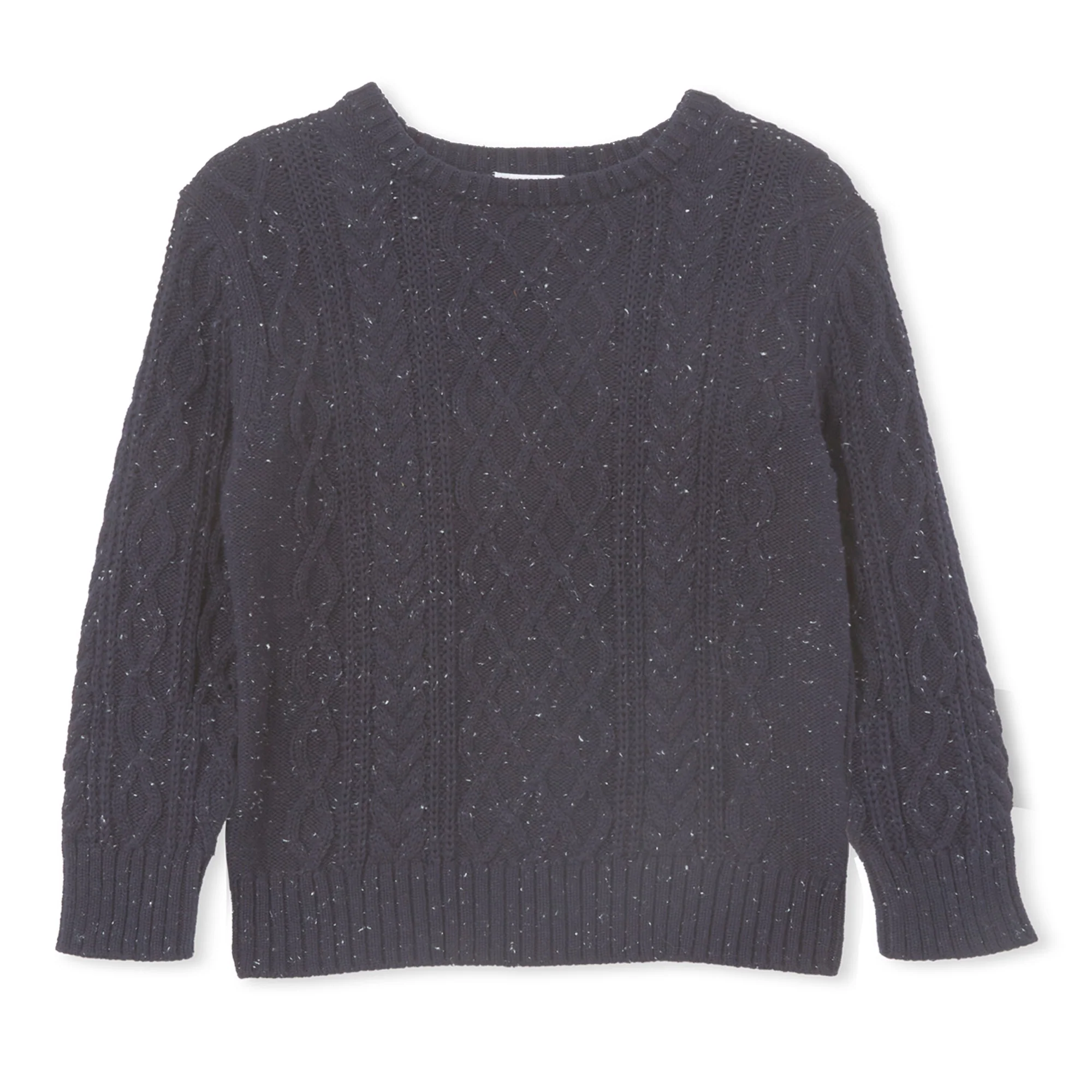 Milky Knit Jumper - Navy Fleck