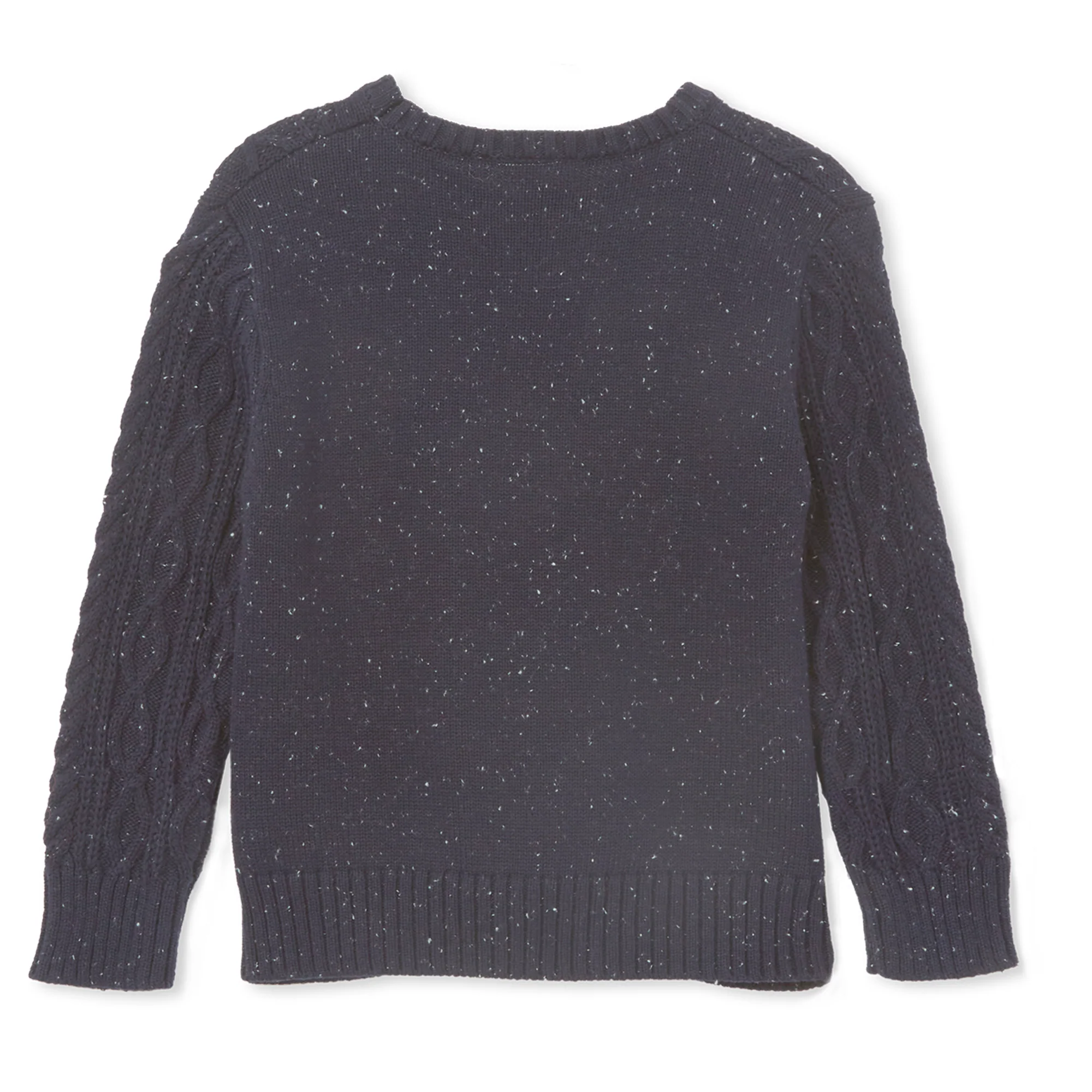 Milky Knit Jumper - Navy Fleck - Image 3