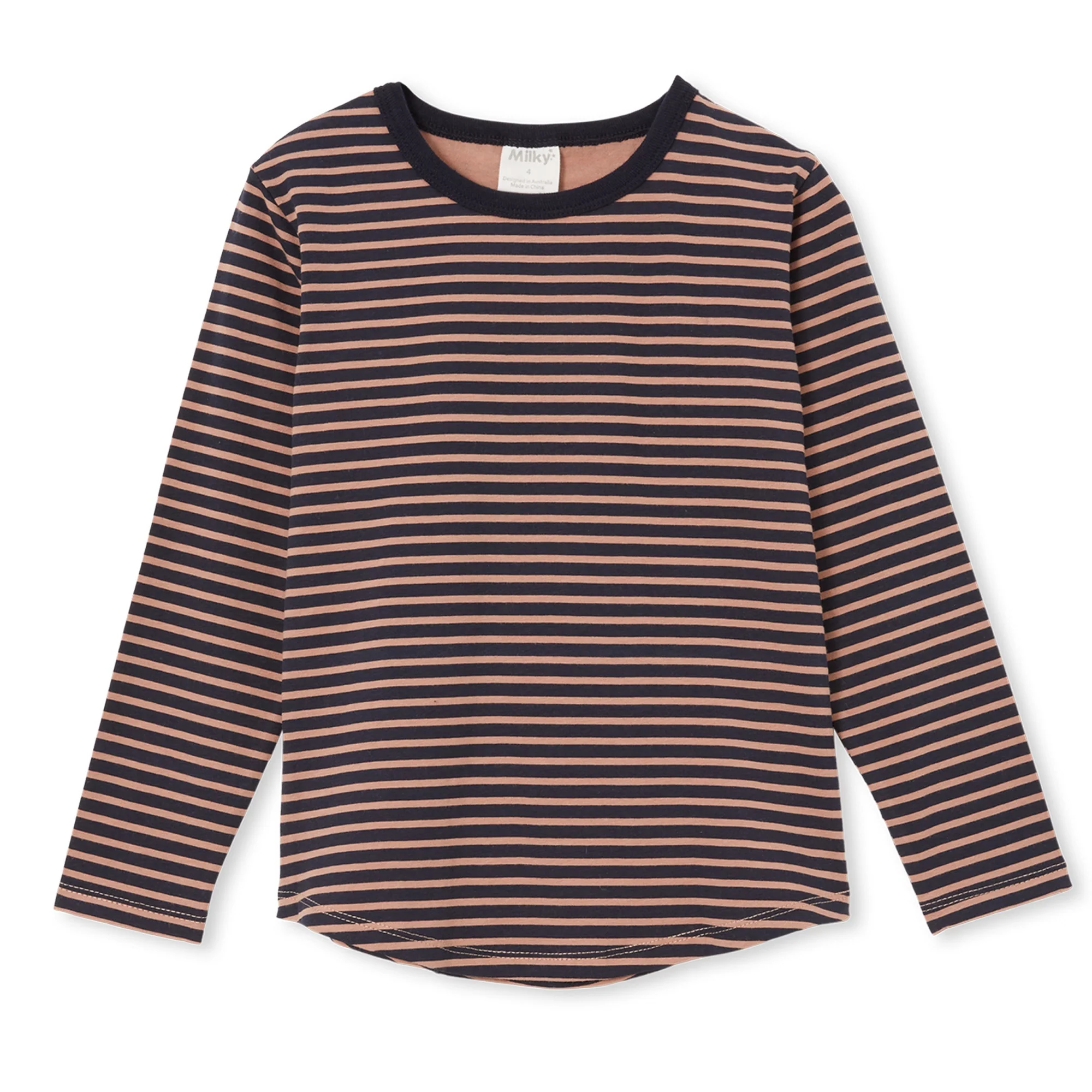 Milky Long Sleeve Tee - Stripe