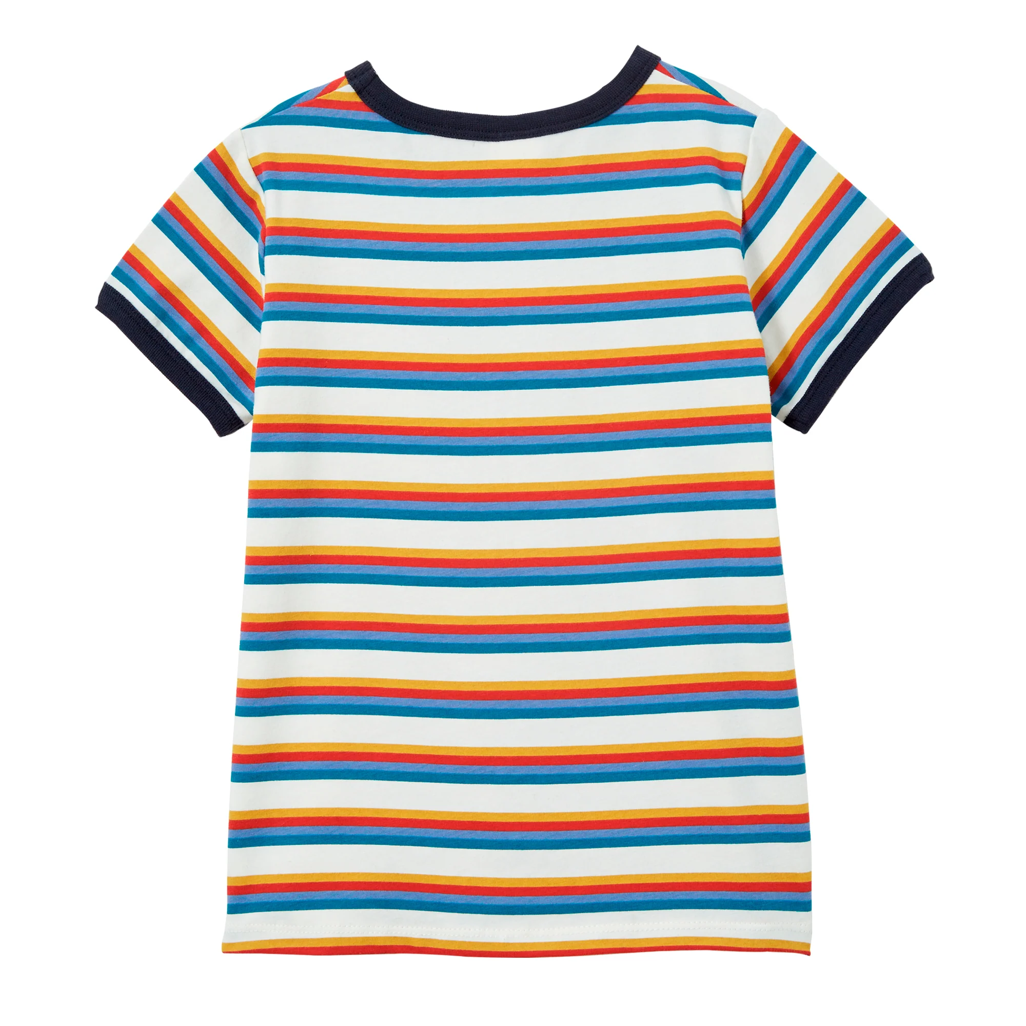 Milky Multi Stripe Tee - Oatmeal - Image 3