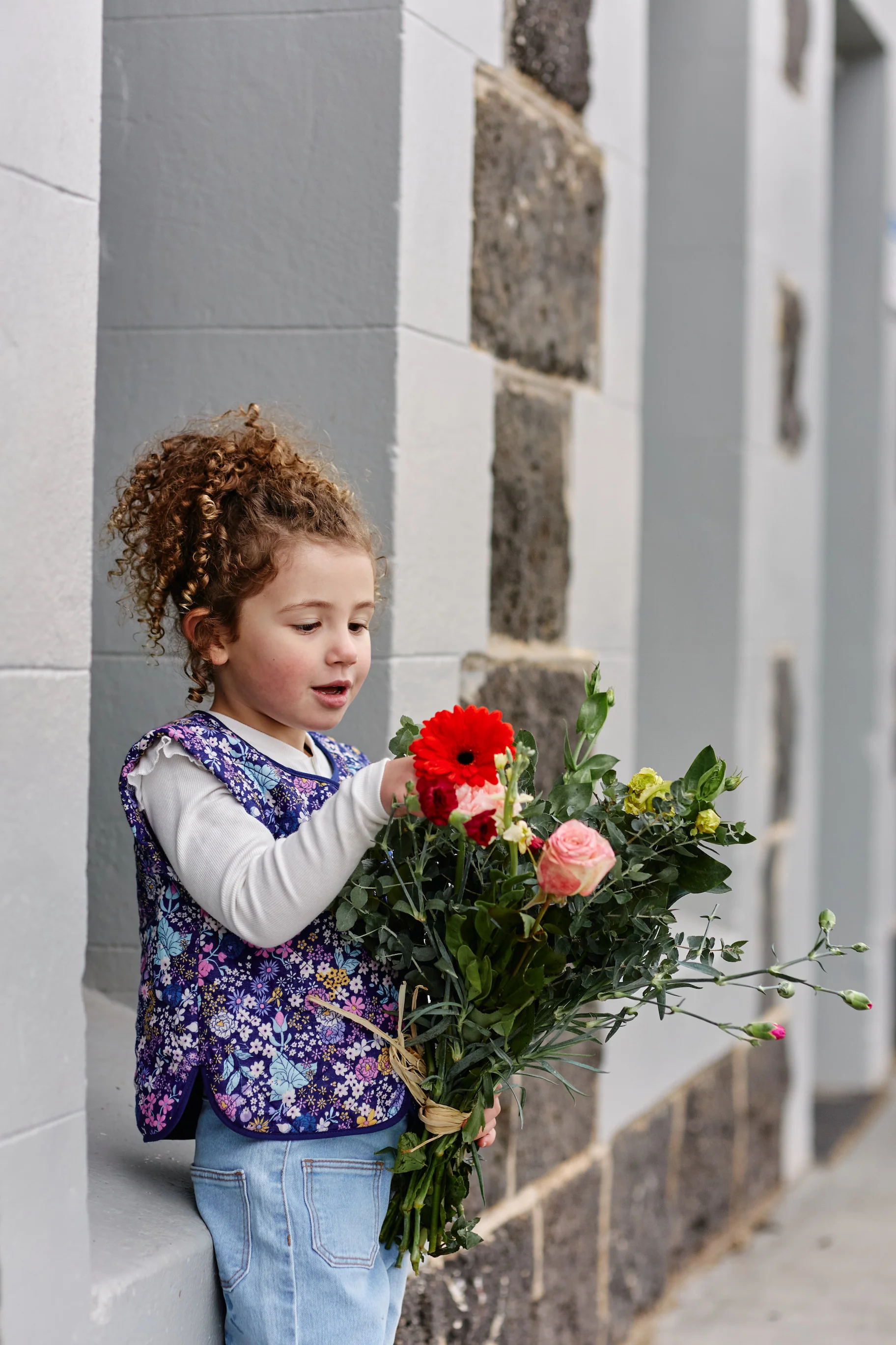 Milky Quilted Vest - Winter Bouquet - Image 2