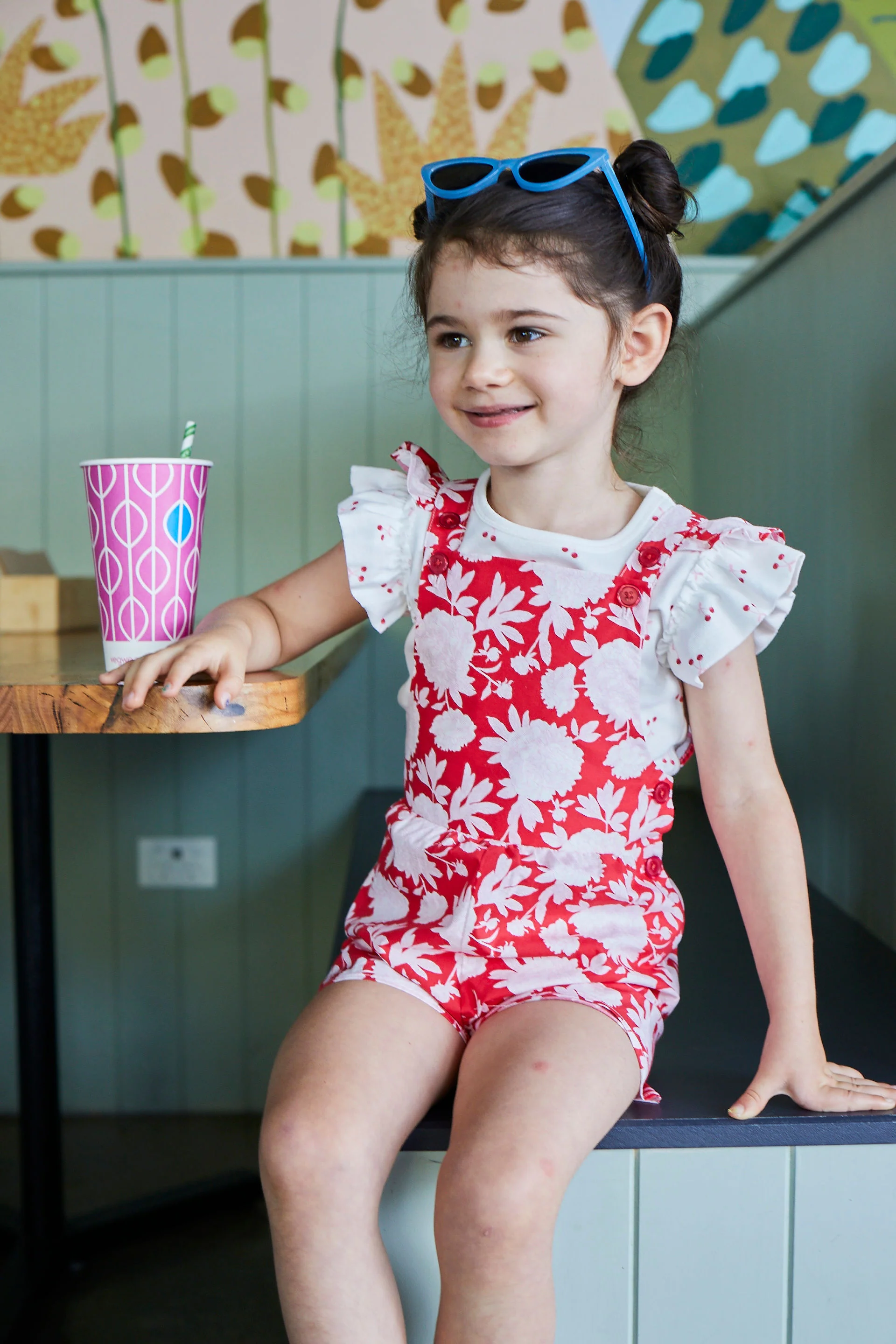 Milky Raspberry Playsuit - Raspberry - Image 2