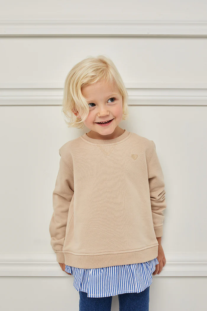 Milky Shirt Sweat - Sand - Image 2