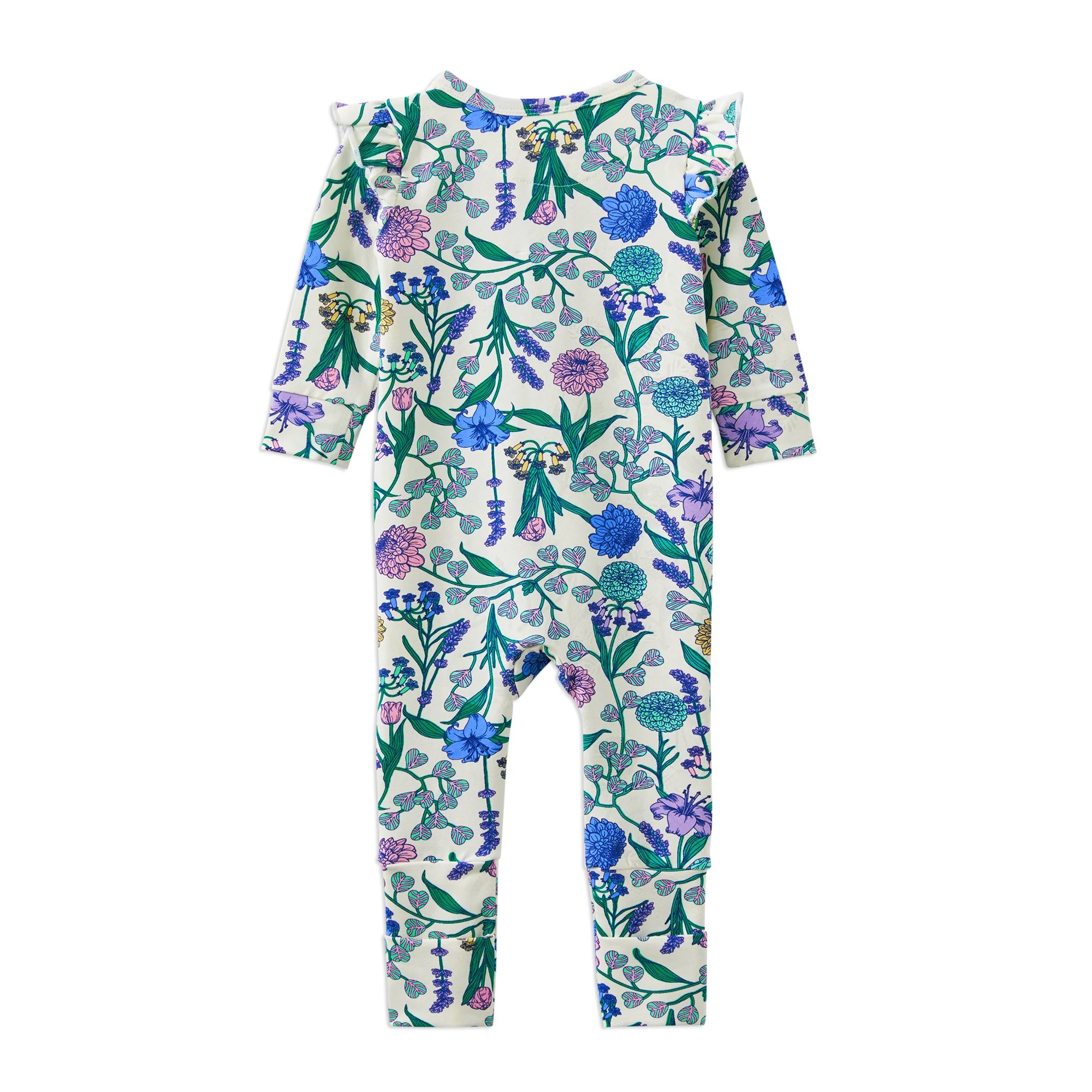Milky Spring Bouquet Zip Romper - Image 2