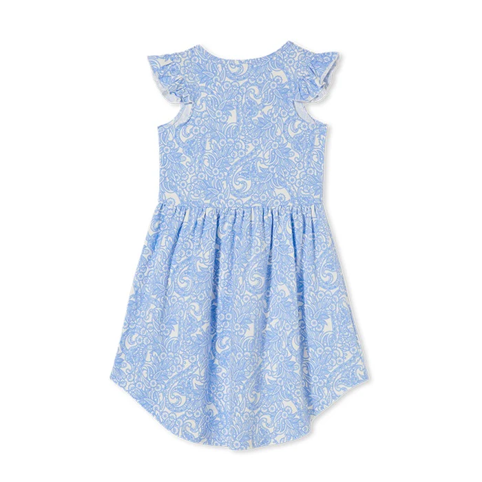Milky Spring Paisley Dress