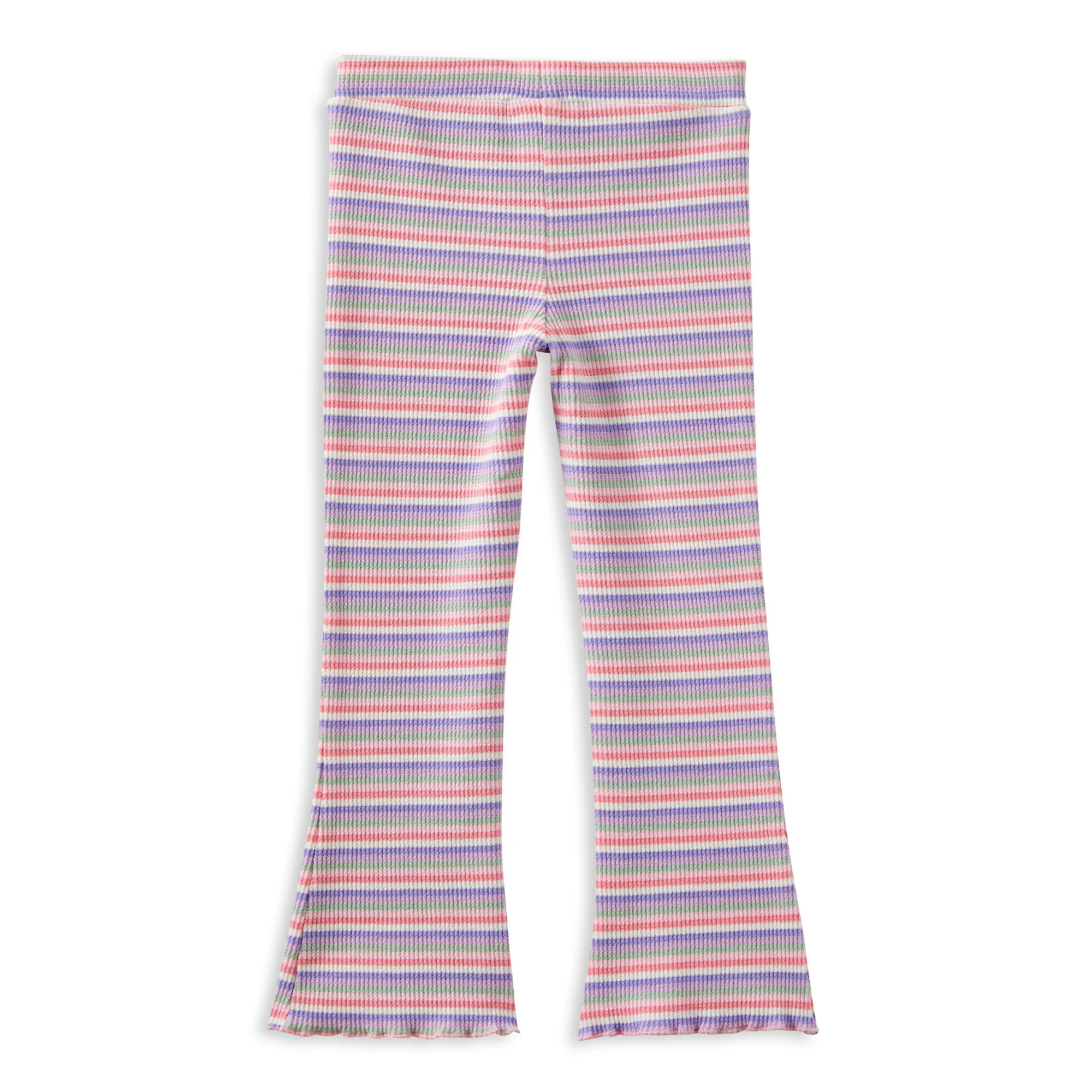 Milky Stripe Waffle Flared Legging - Image 2