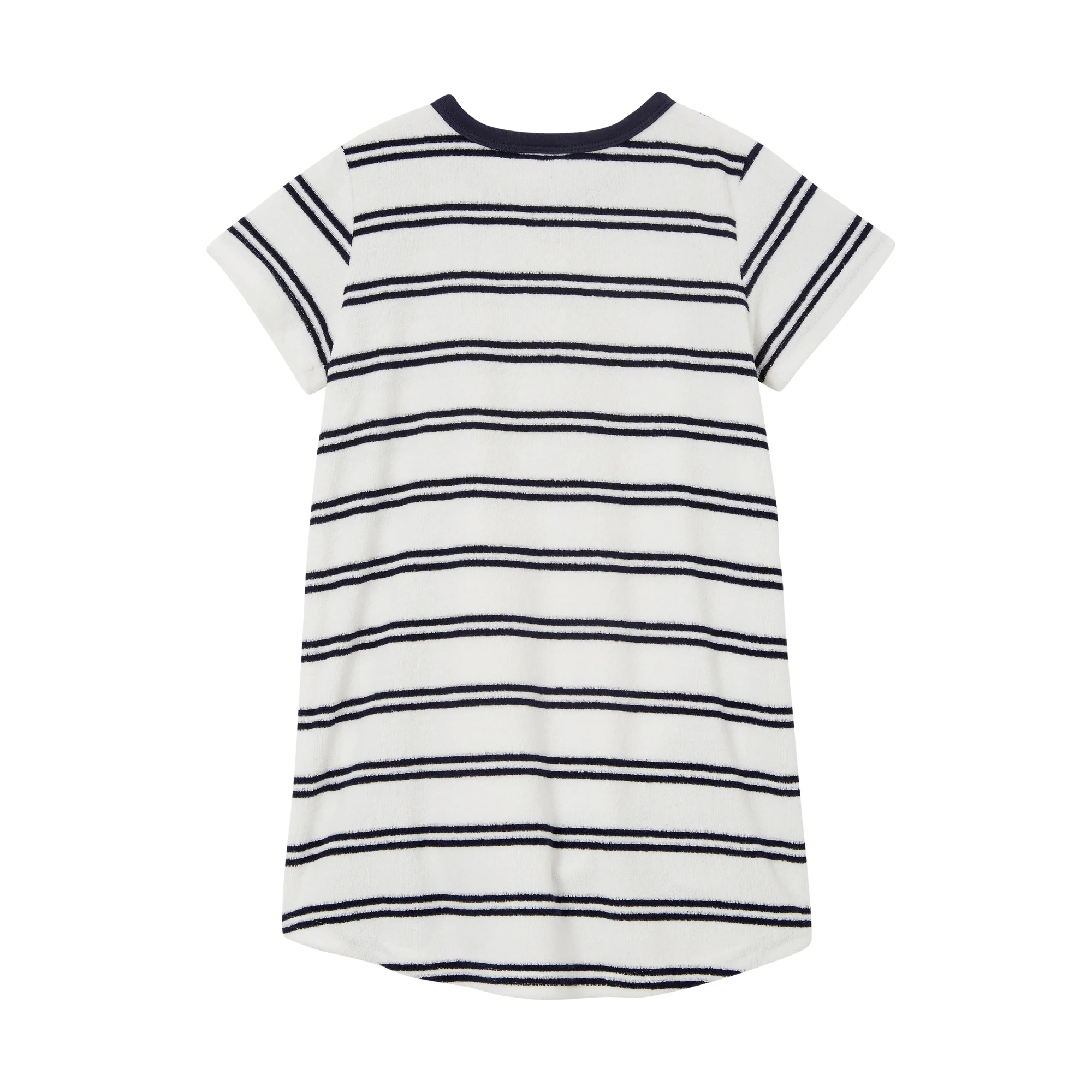 Milky Terry Towelling Dress - Off White - Image 2