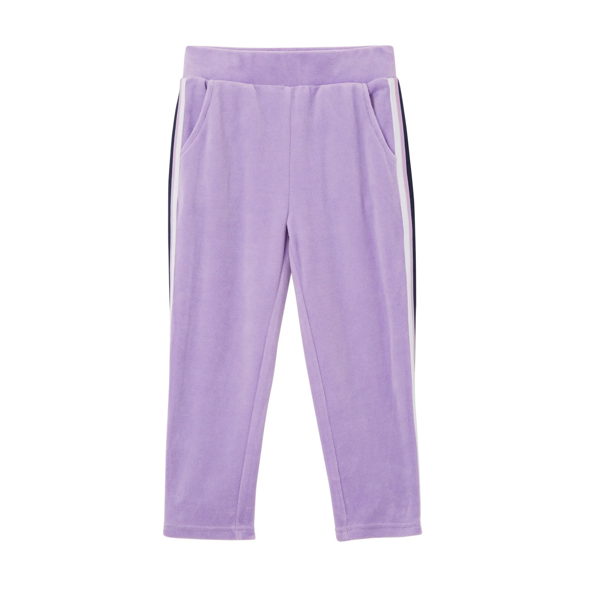 Milky Velour Detail Trackies - Lilac