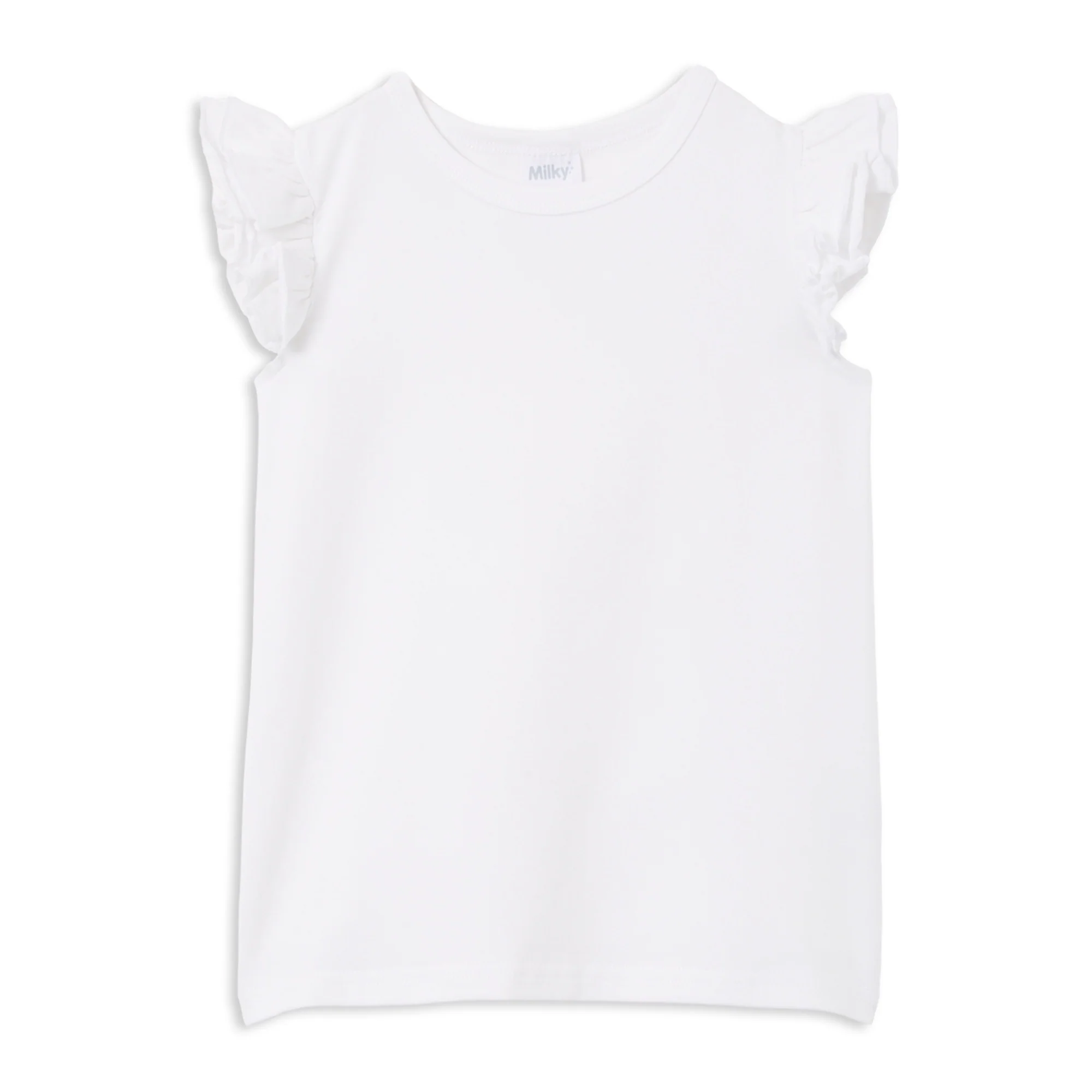Milky White Detail T-Shirt