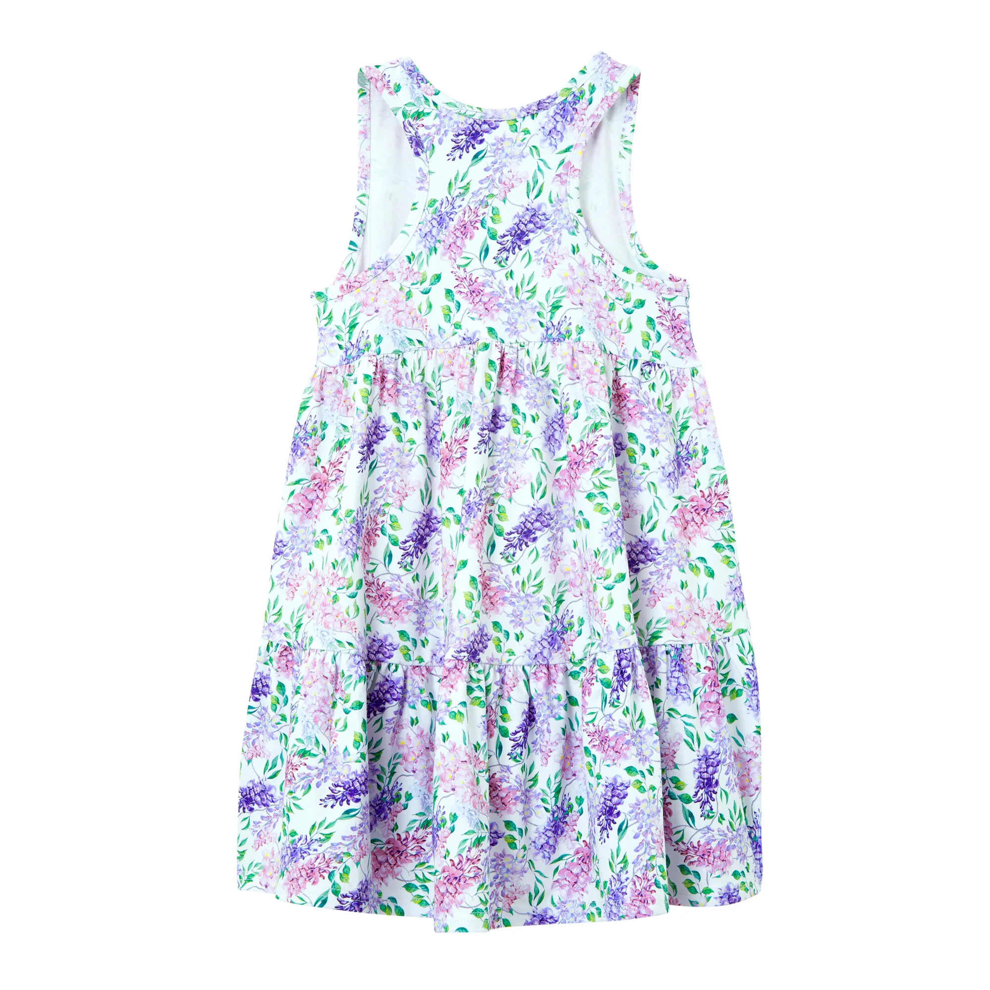 Milky Wisteria Tiered Dress - Image 3