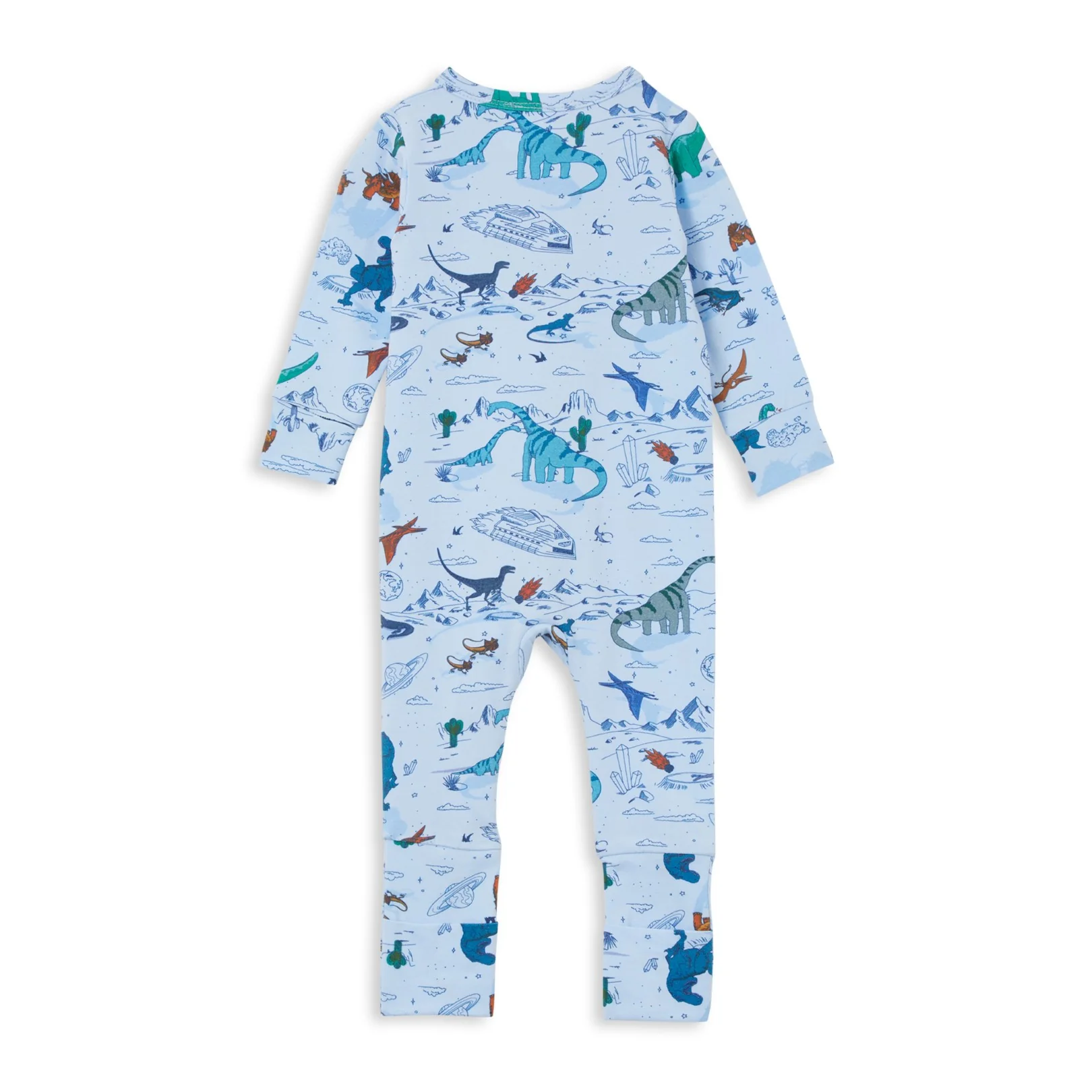 Milky Zip Romper - Space Dino - Image 2
