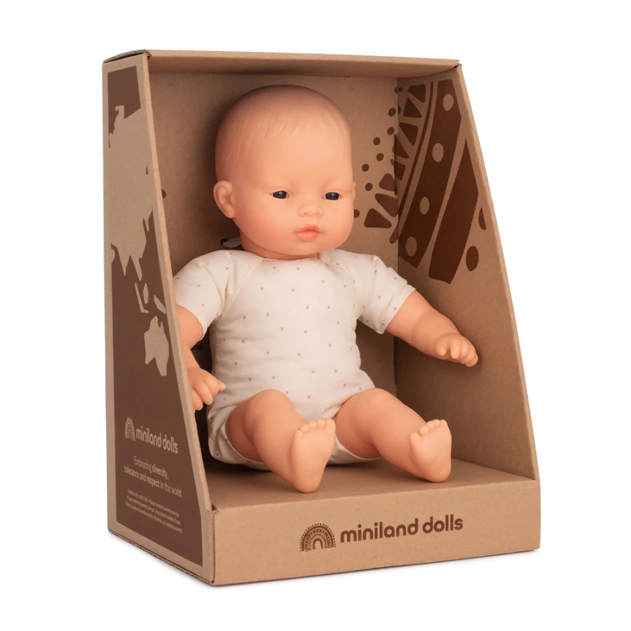 Miniland Asian Soft Body Doll, 32 cm