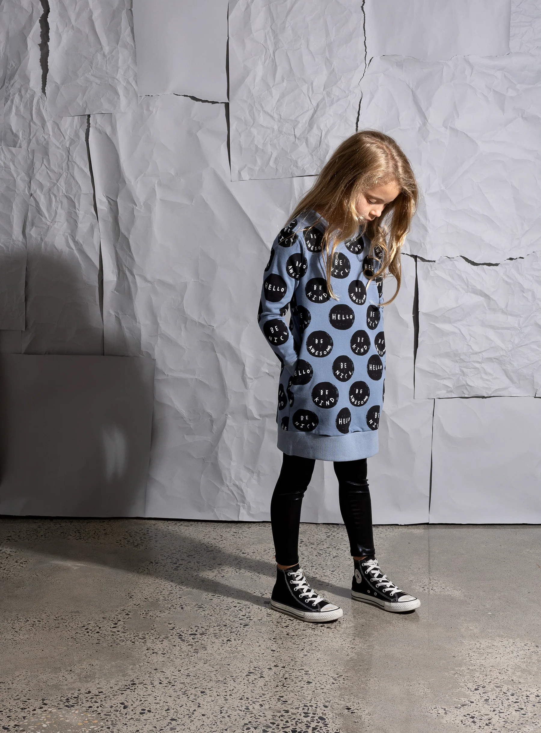 Minti Be Things Furry Dress - Cornflower - Image 2