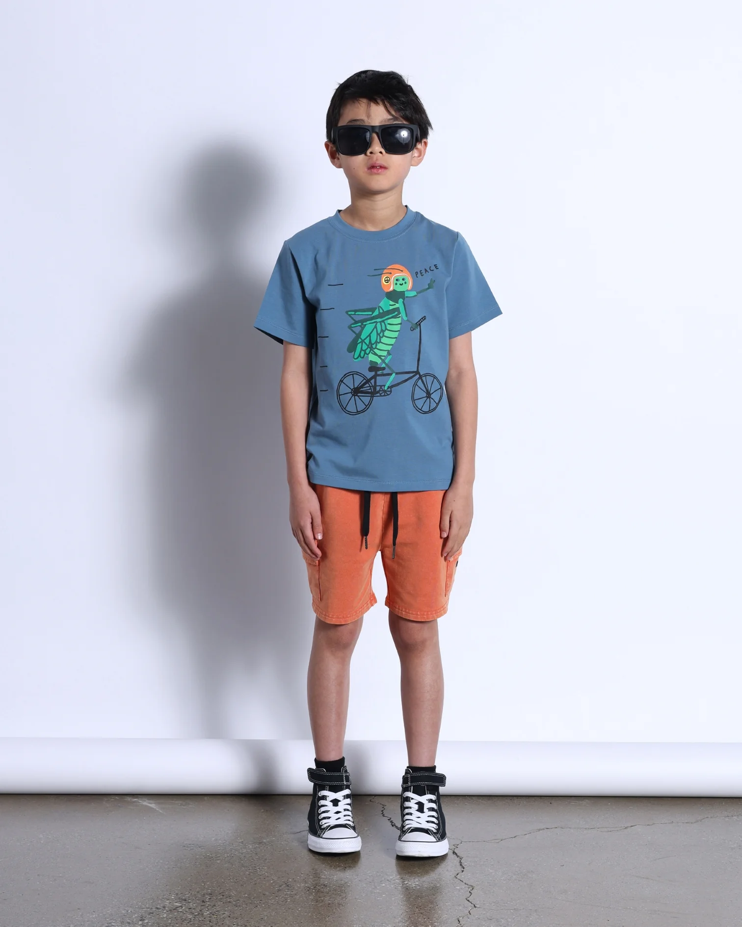 Minti Blasted Deluxe Cargo Short - Orange Wash - Image 2