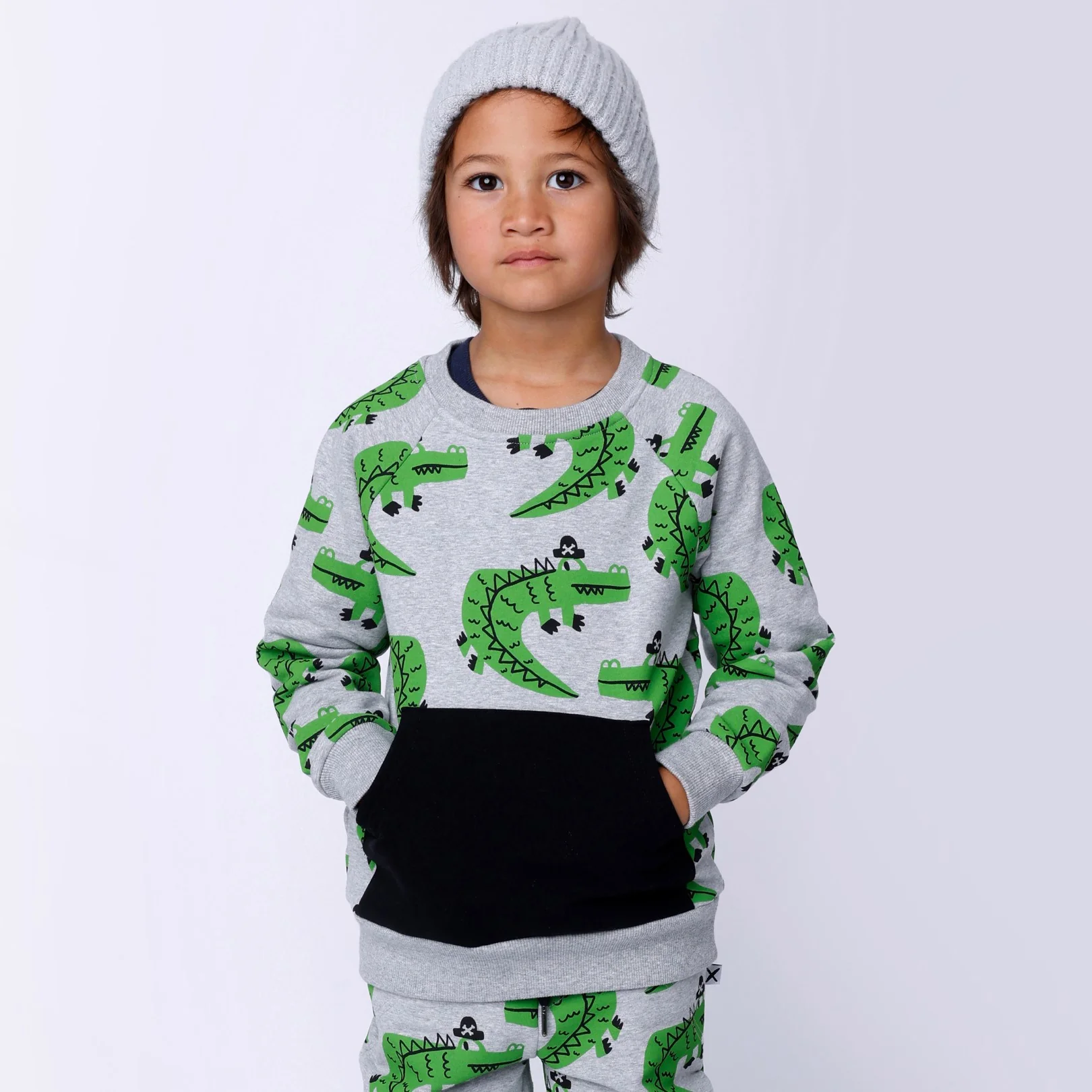 Captain Croc Furry Crew - Grey Marle - Image 3