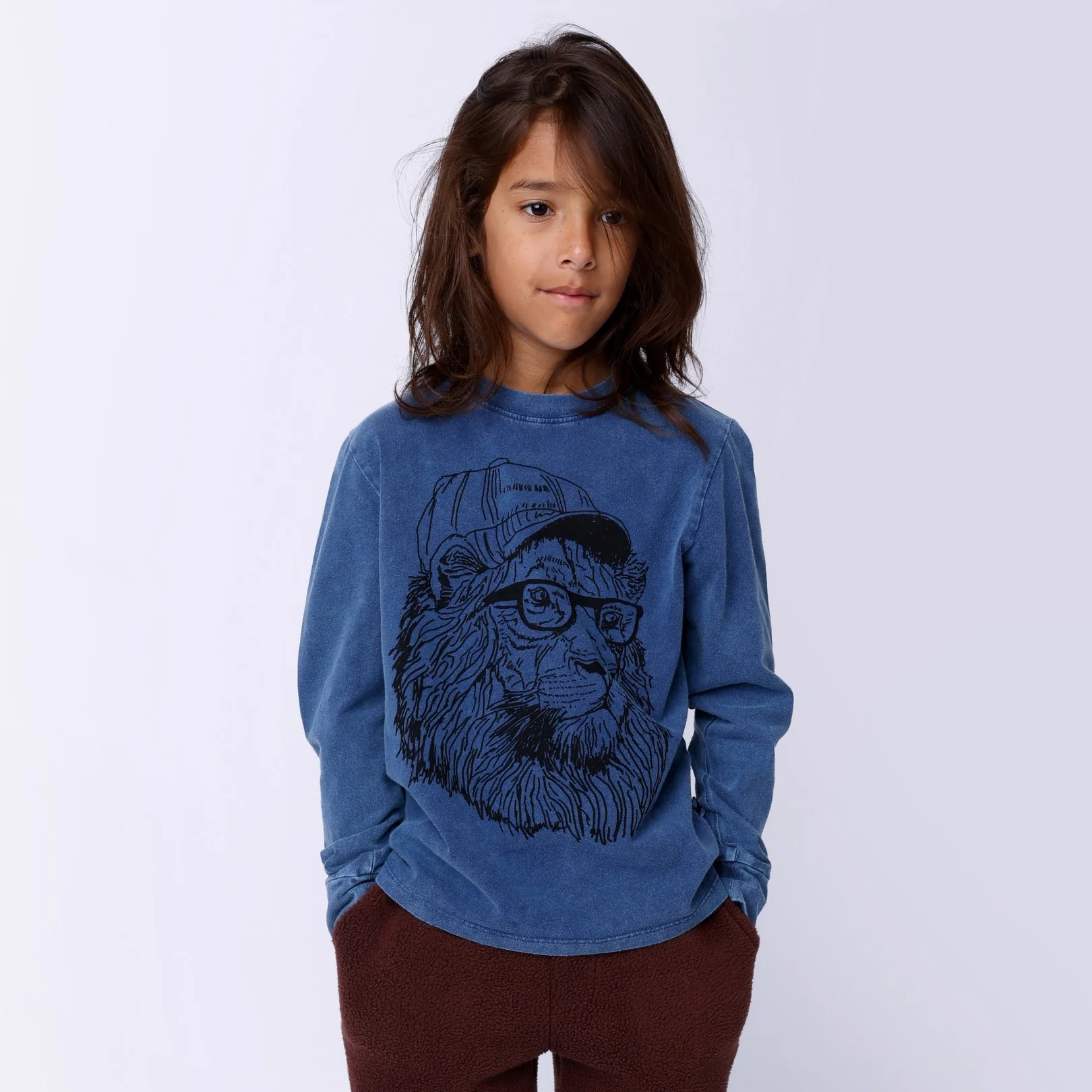 Cool Lion Tee - Midnight Wash - Image 2