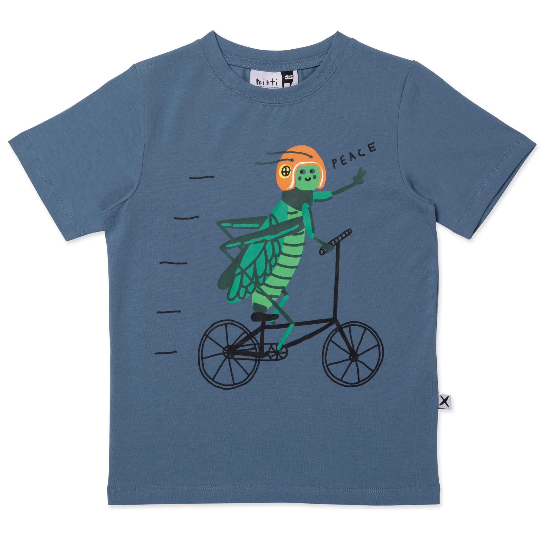 Minti Cycling Cricket Tee - Steel