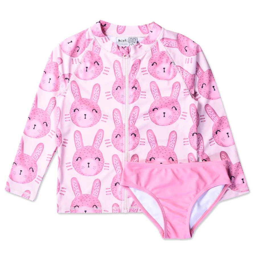 Minti Dash Bunny Rashie Set - Ballet