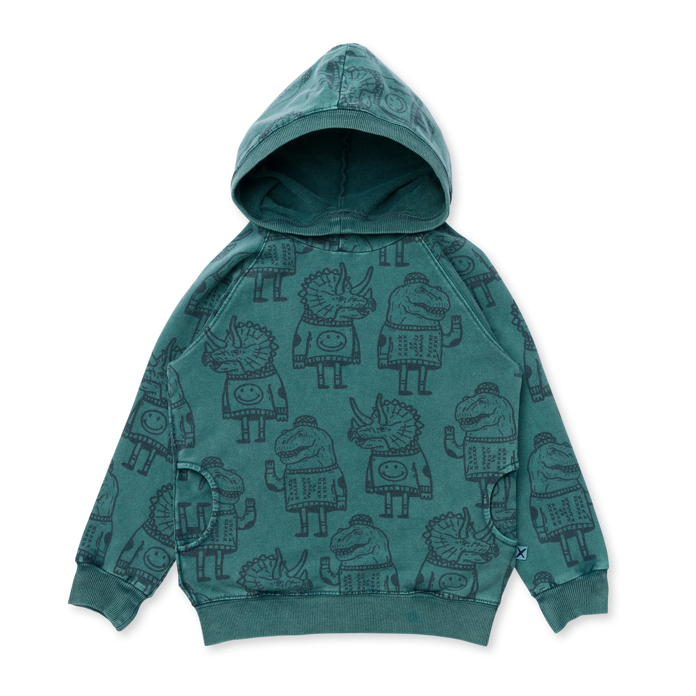 Dino Buddies Hood - Forest Wash