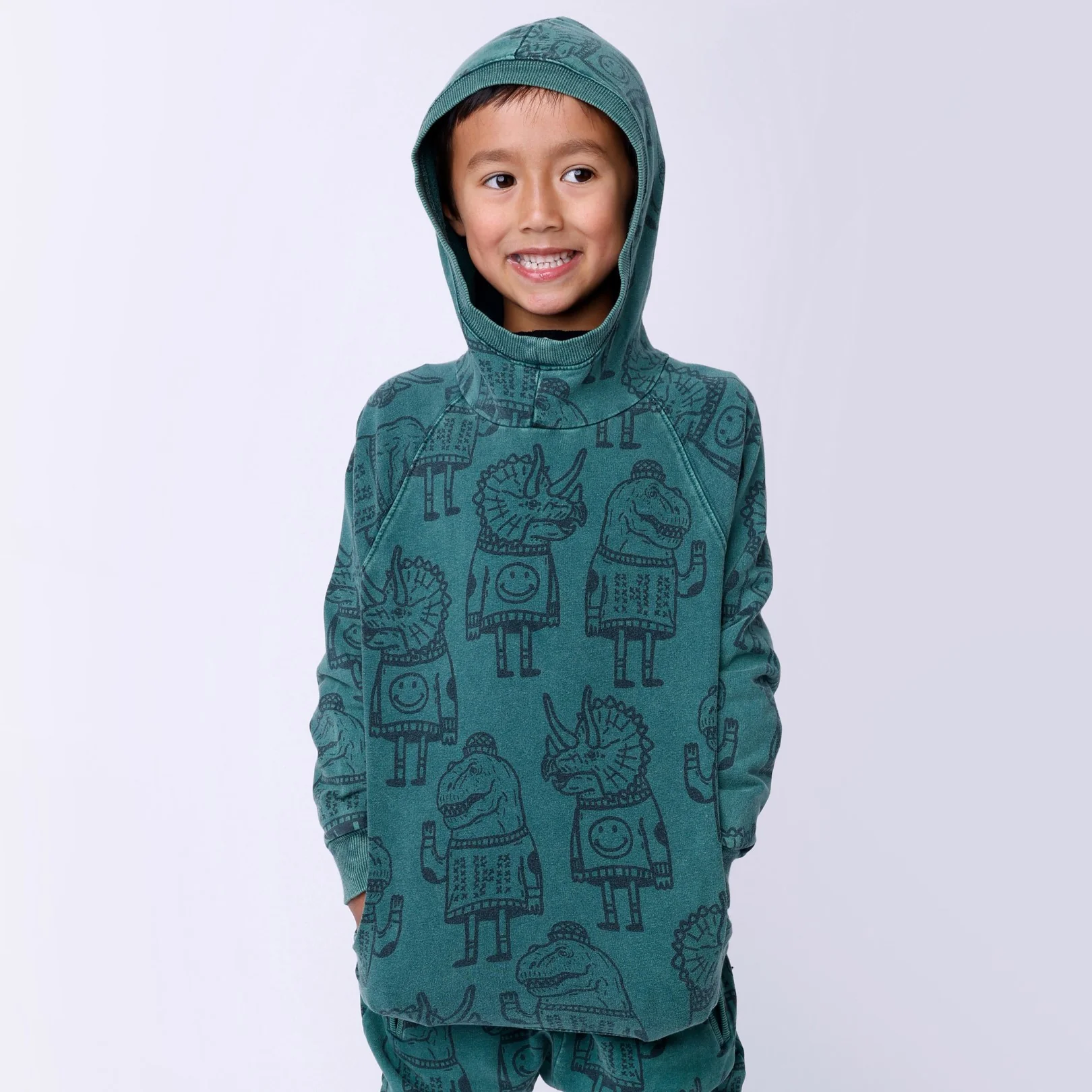Dino Buddies Hood - Forest Wash - Image 4