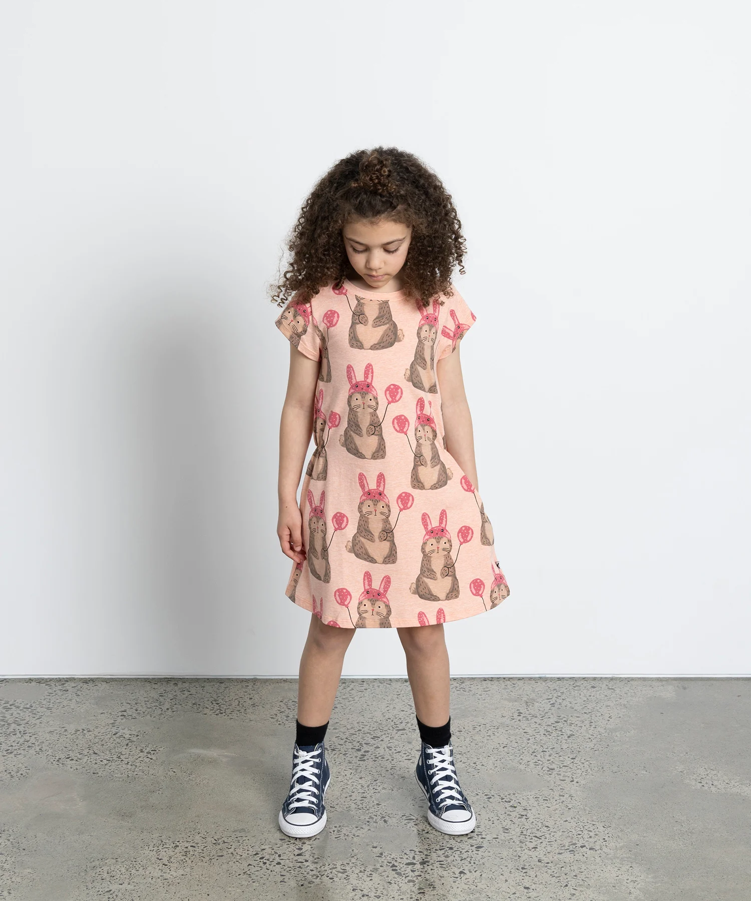 Minti Dressed Up Bunny Dress - Apricot Marle - Image 3
