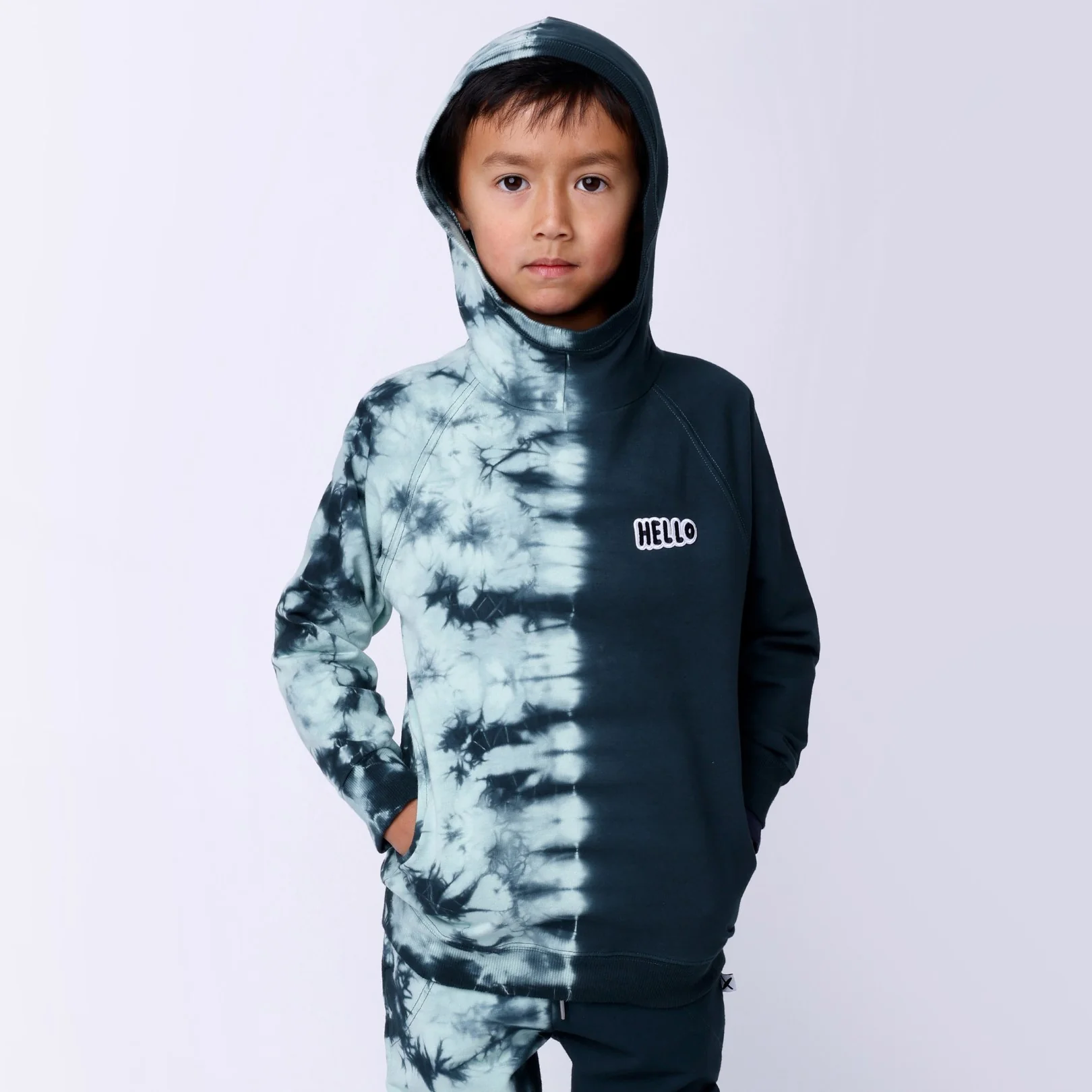 Duo Tie Dye Hood - Forest - Image 2