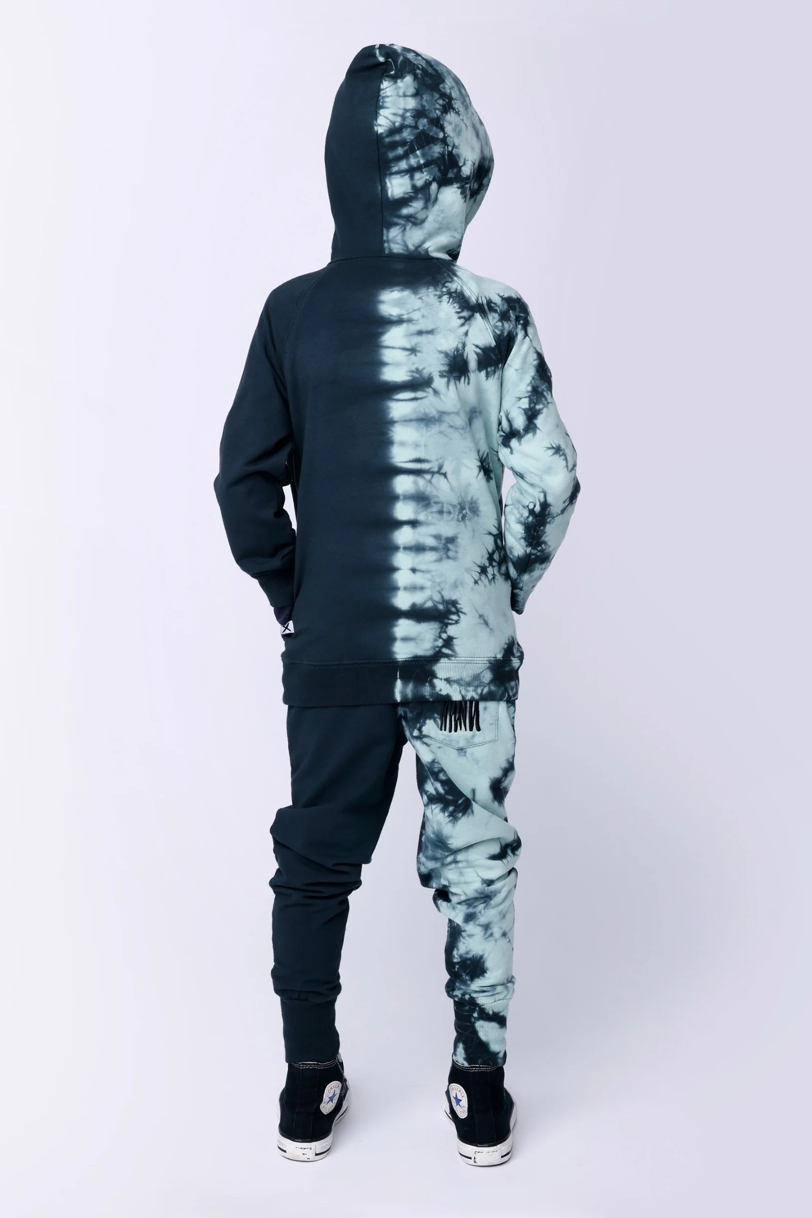 Duo Tie Dye Trackies - Forest - Image 3