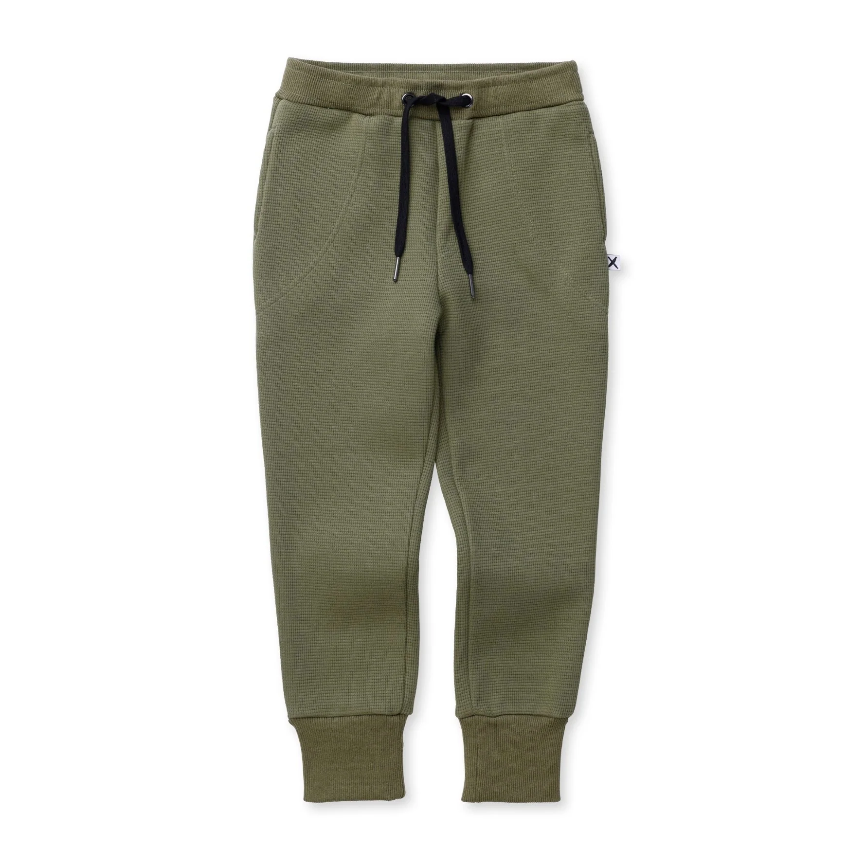 Furry Waffle Trackies - Khaki