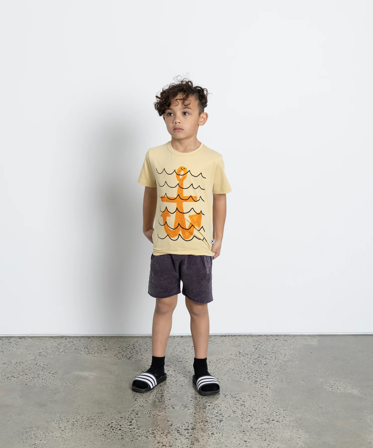 Minti Happy Anchor Tee - Banana - Image 2