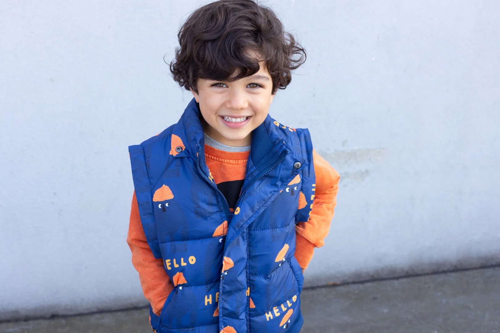 Minti Hello Yeti Puffa Jacket - Navy - Image 2