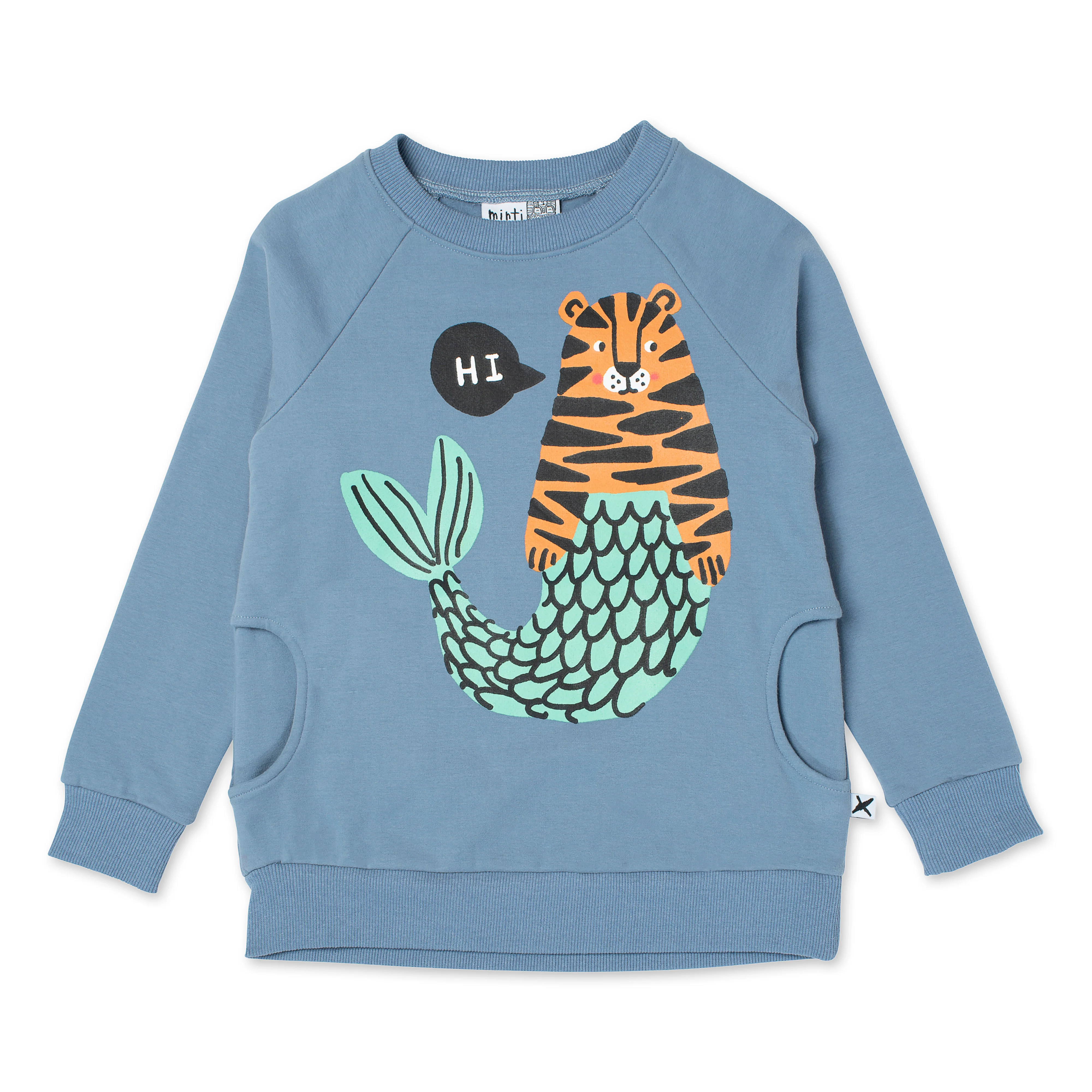 Minti Hi Bye Mer-Cats Furry Crew - Cornflower
