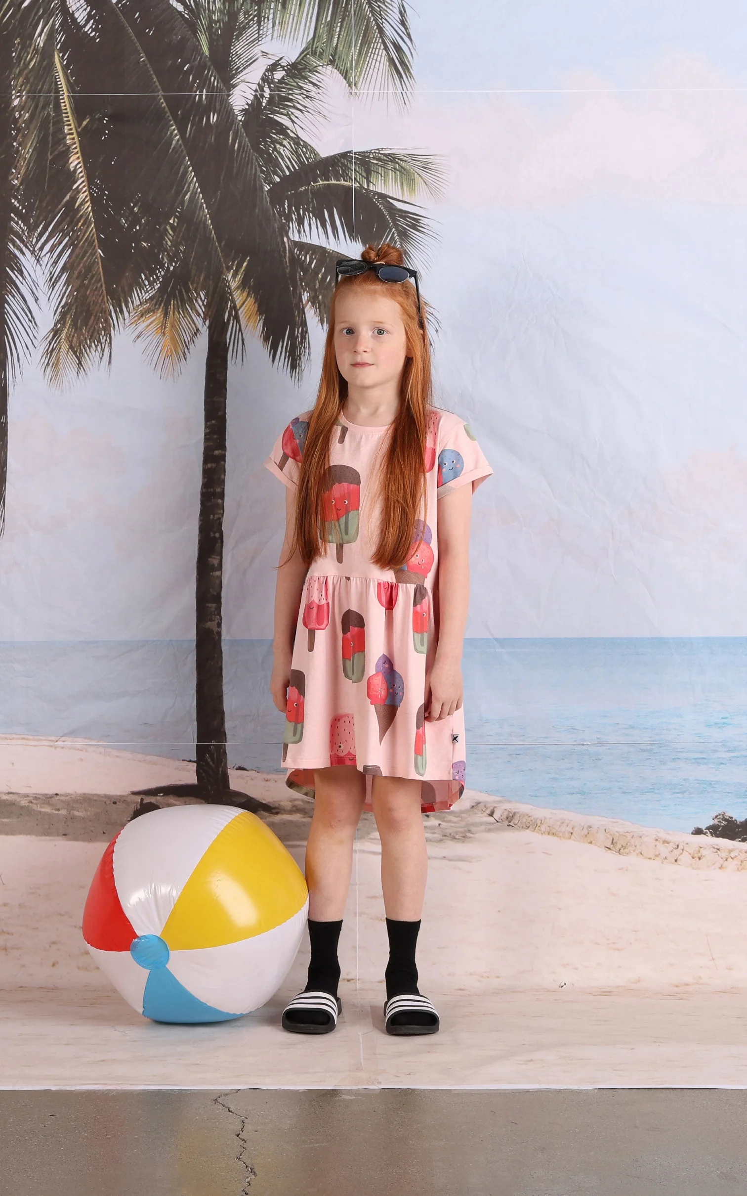 Minti Icecream Stand Dress - Pink Marle - Image 2