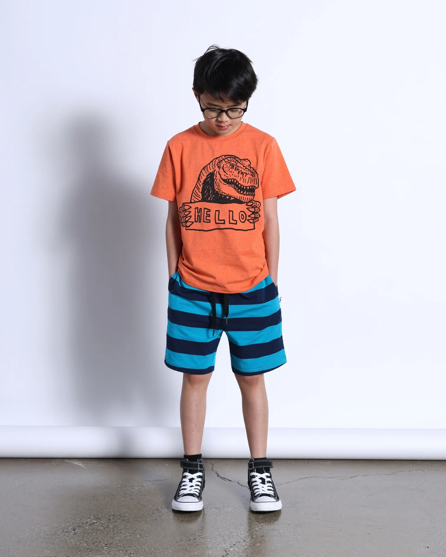 Minti Jurassic Intro Tee - Orange Marle - Image 2