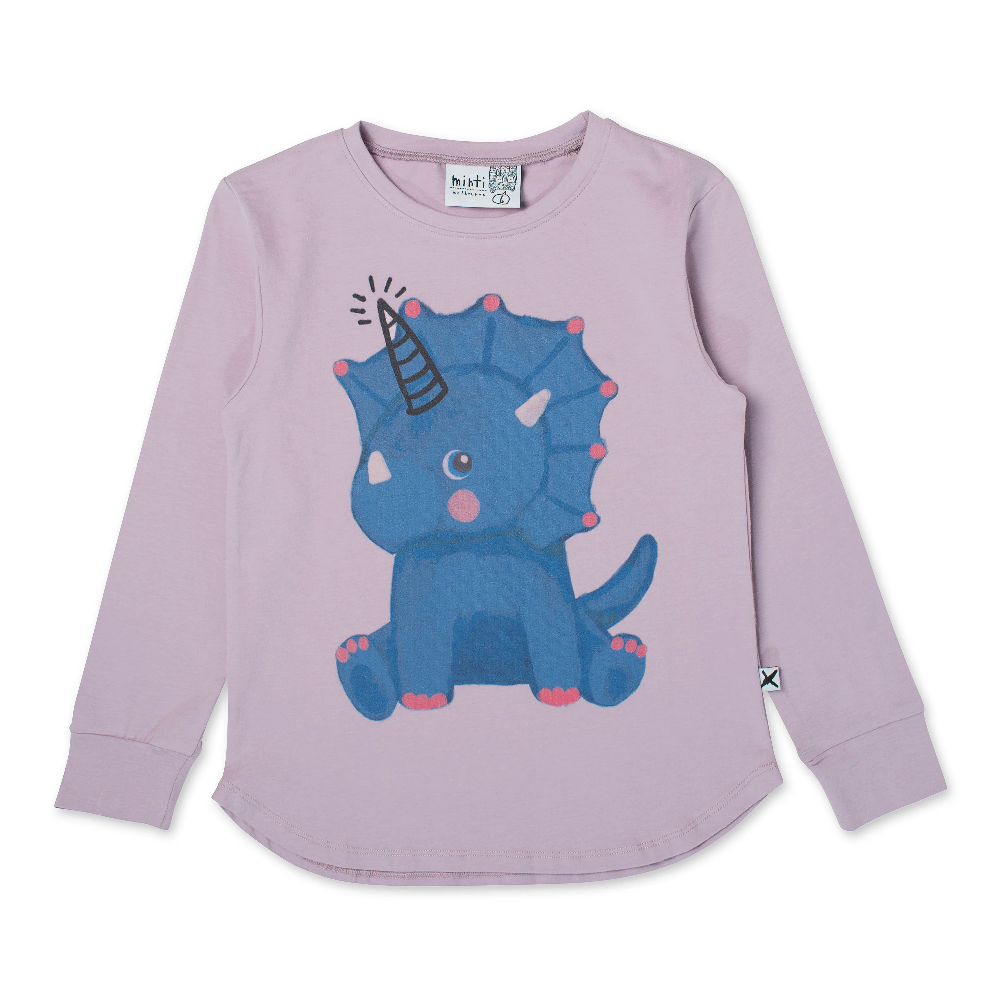 Minti Magical Dino Tee - Muted Purple