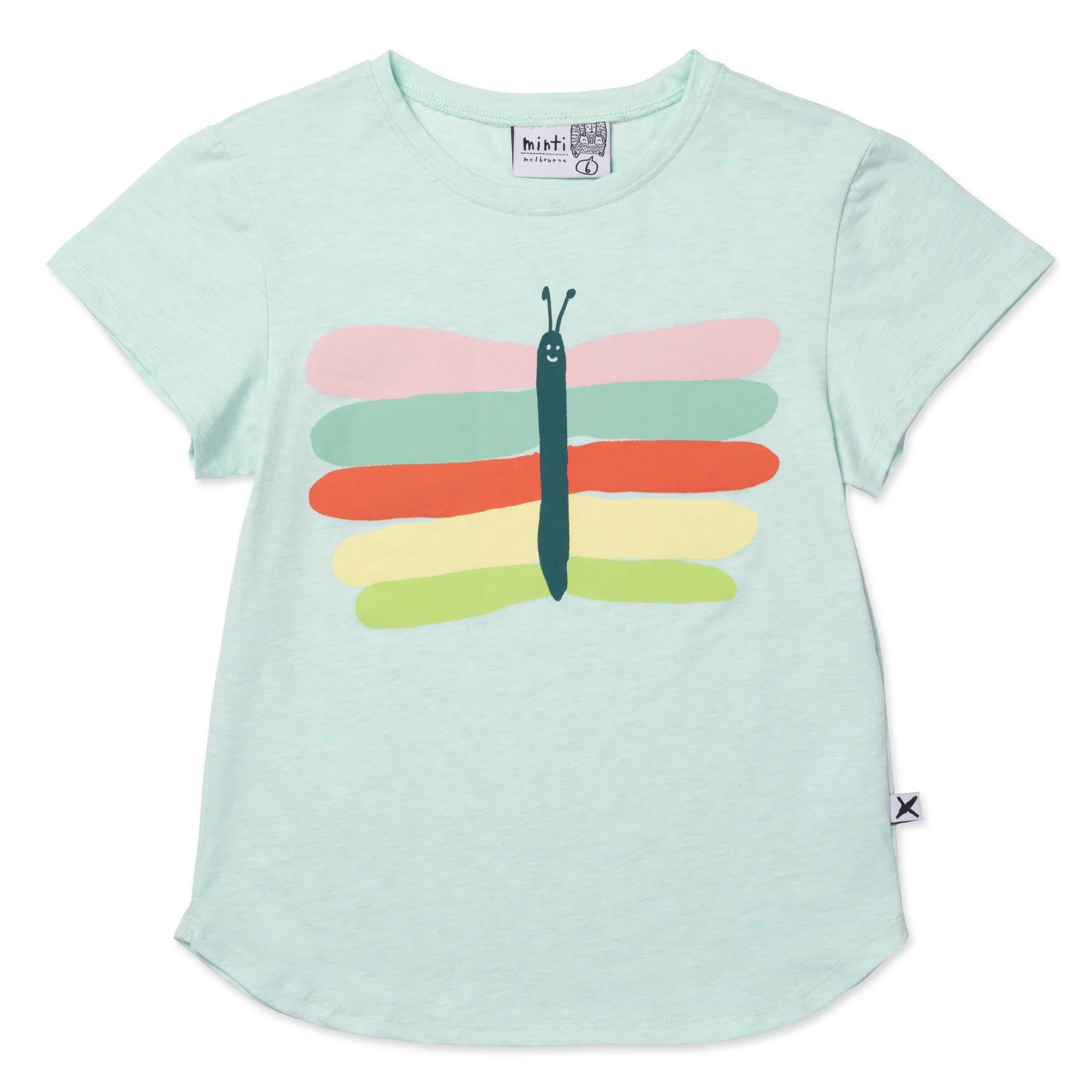 Minti Pastel Butterfly Tee - Mint Marle